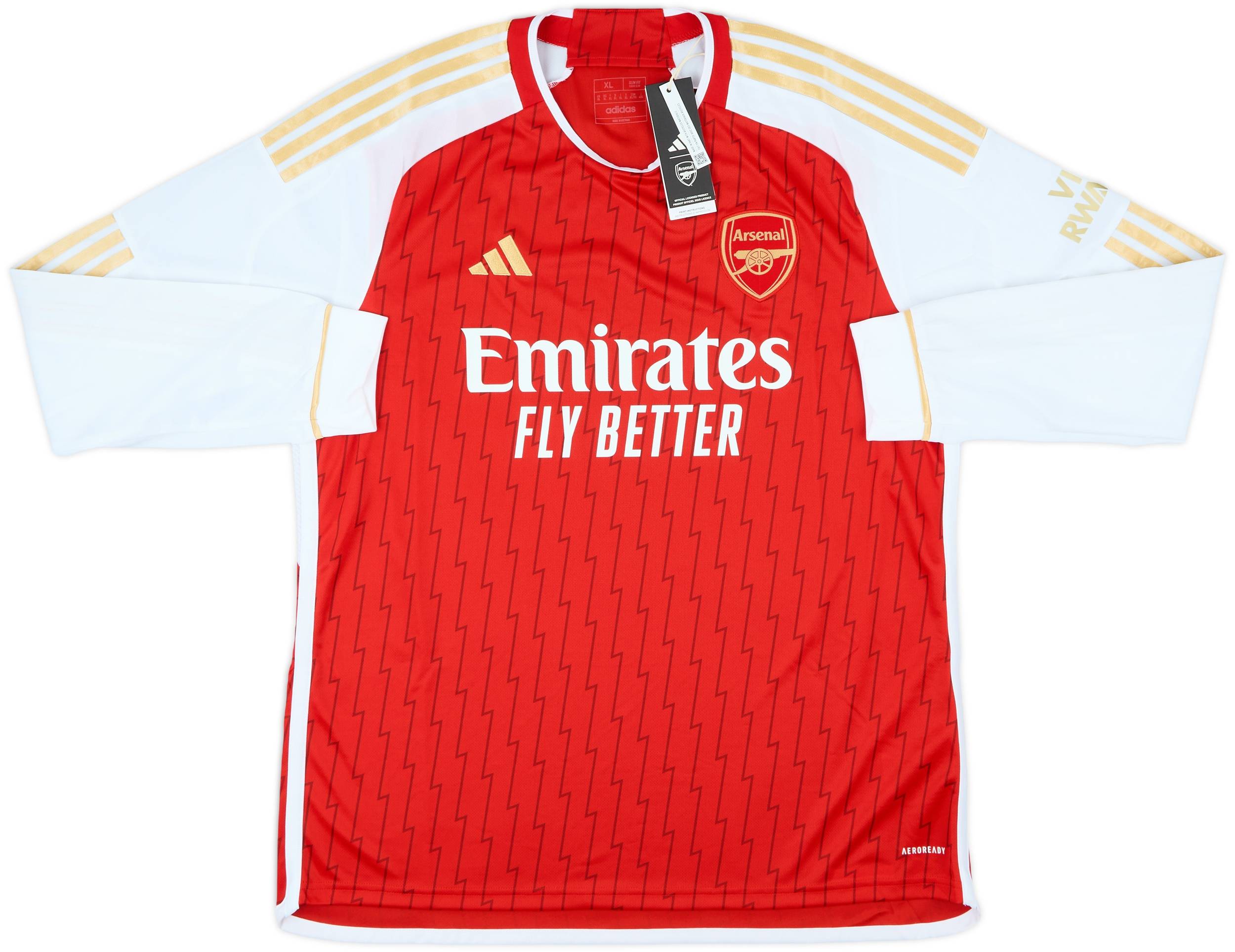 【コンビニ受取対応商品】 2023-24 Arsenal Home L/S Shirt Saka #7 (XL) ウェア