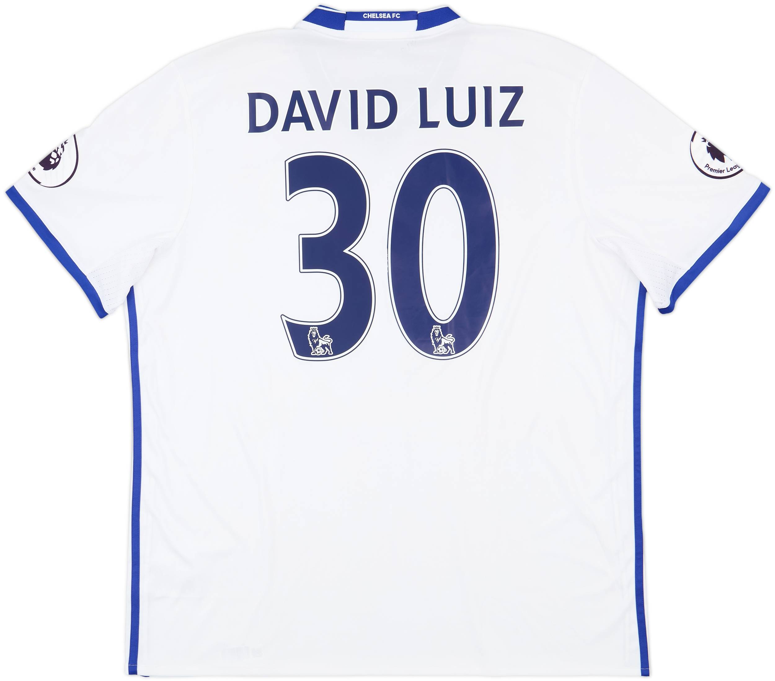 超爆安 David Shirt Third Chelsea 2016-17 Luiz (XXL) - 9/10 - #30 ウェア