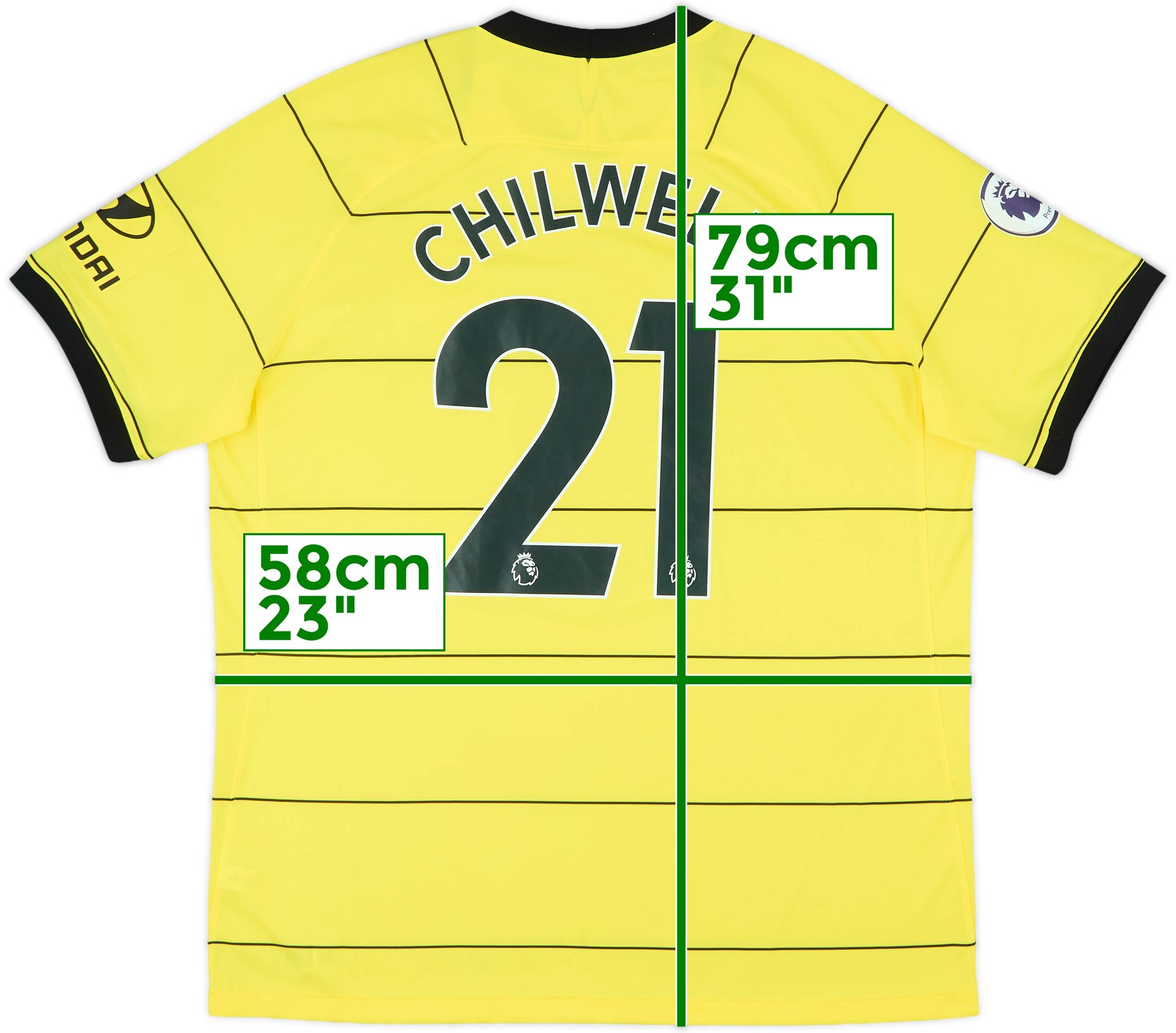 2021-22 Chelsea Away Shirt Chilwell #21 - 9/10 - (XL)