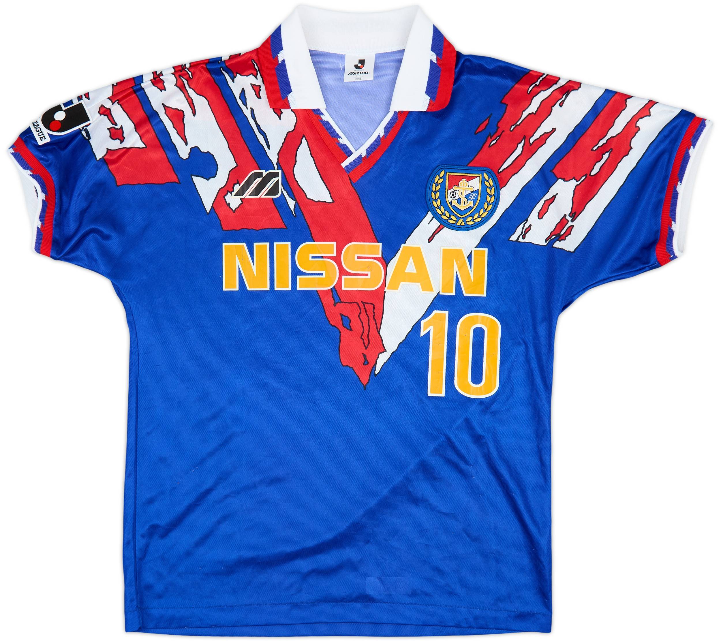 ウェア Yokohama Marinos 1994 #11 Ramon Medina 1993-94 Yokohama Marinos Home Shirt #10 - 8/10 - (M/L)
