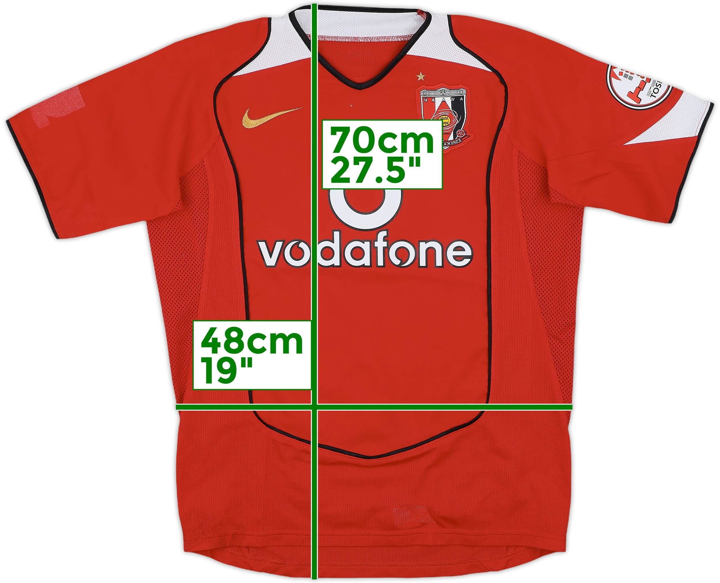 ラウンド  Home Diamonds Red Urawa 2005 Shirt (M) - 8/10 - ウェア