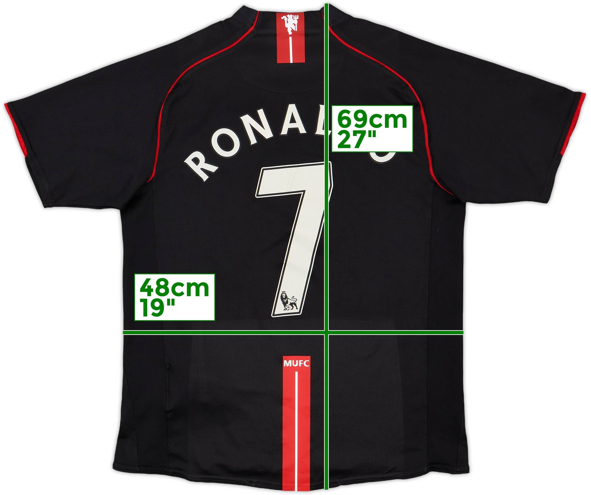 2007-08 Manchester United Away Shirt Ronaldo #7 - 7/10 - (M)