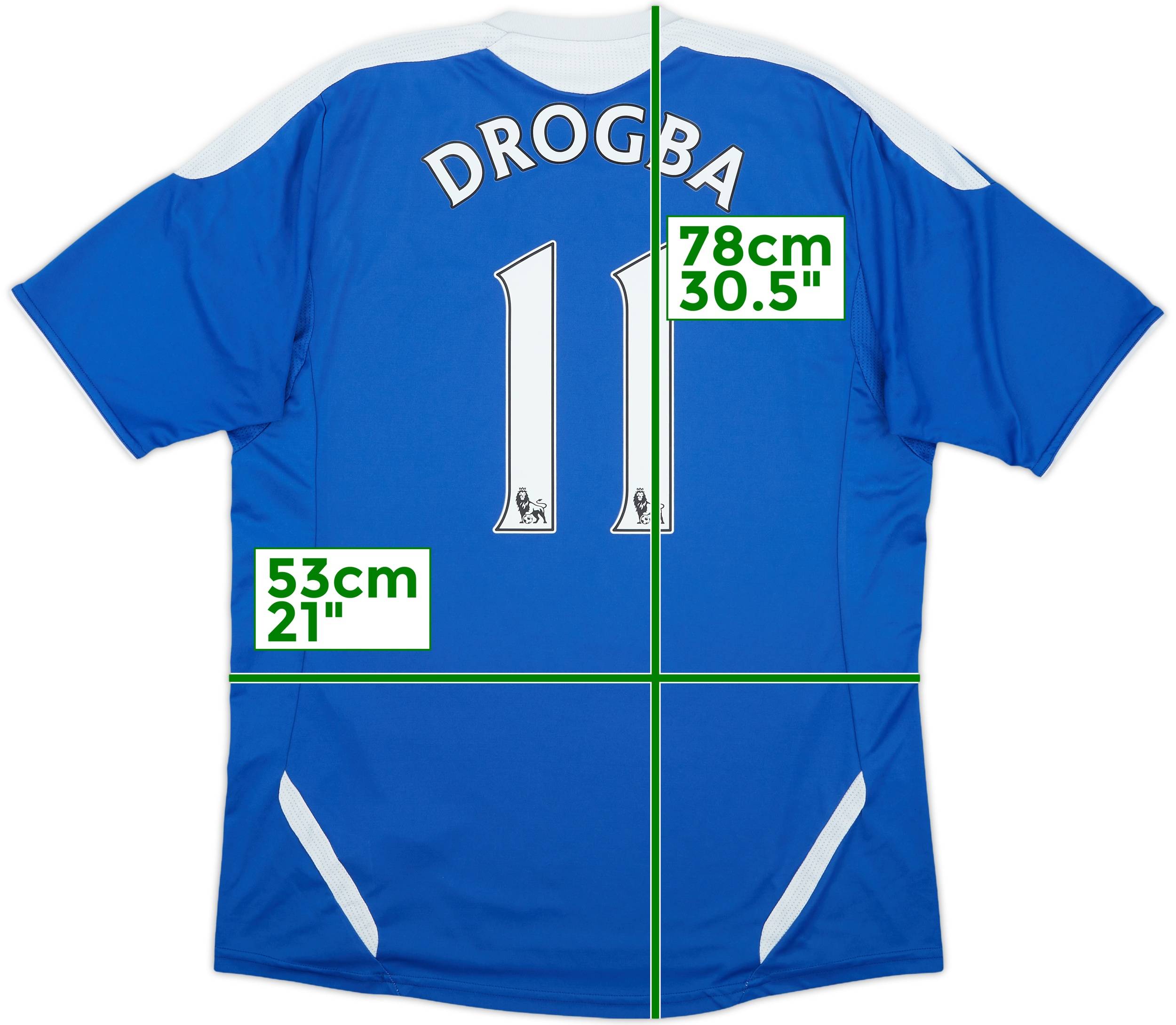 【500円引きクーポン】 Drogba Shirt Home Chelsea 2011-12 #11 (L) - 4/10 - ウェア