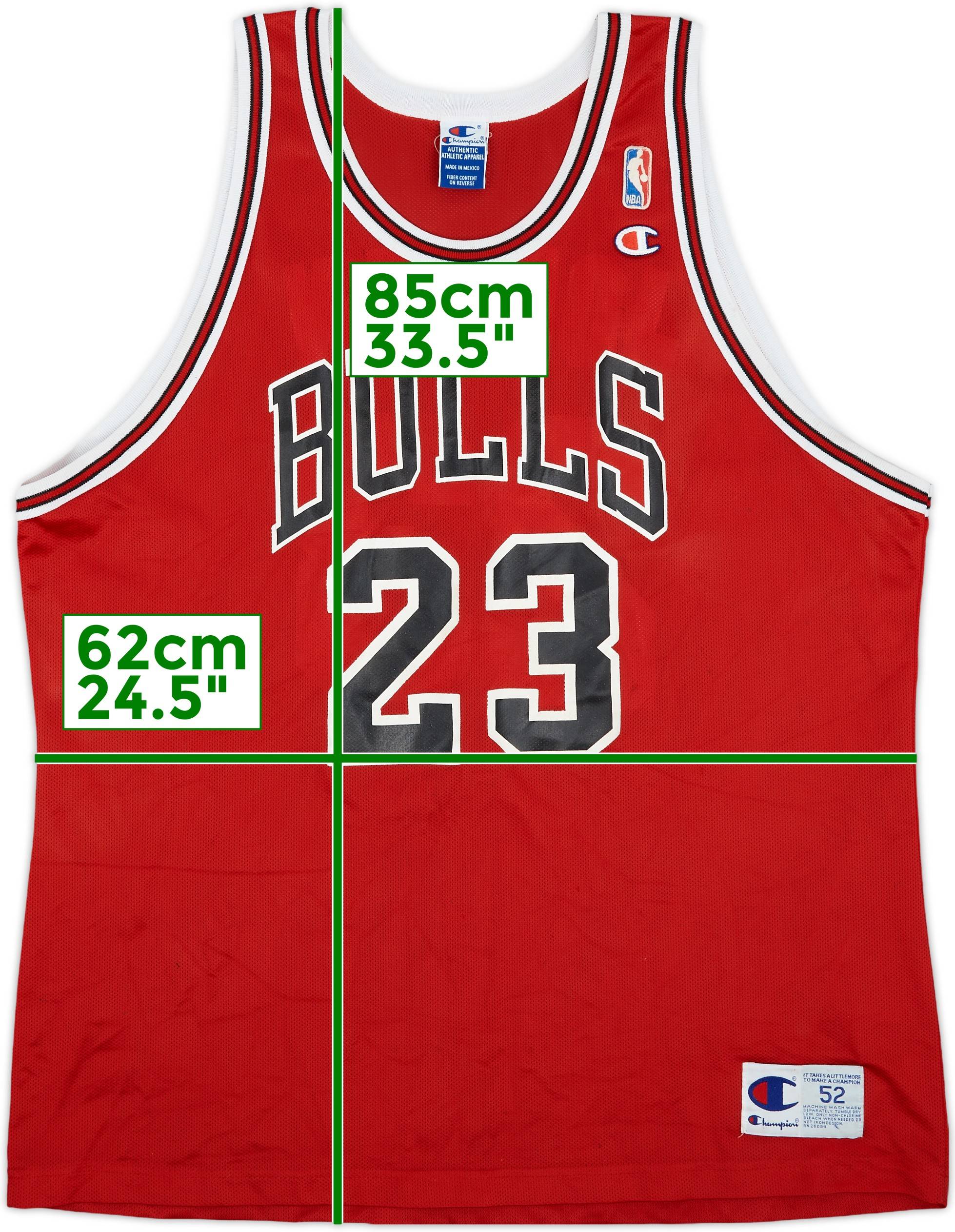 1995-98 Chicago Bulls Jordan #23 Champion Away Jersey - 6/10