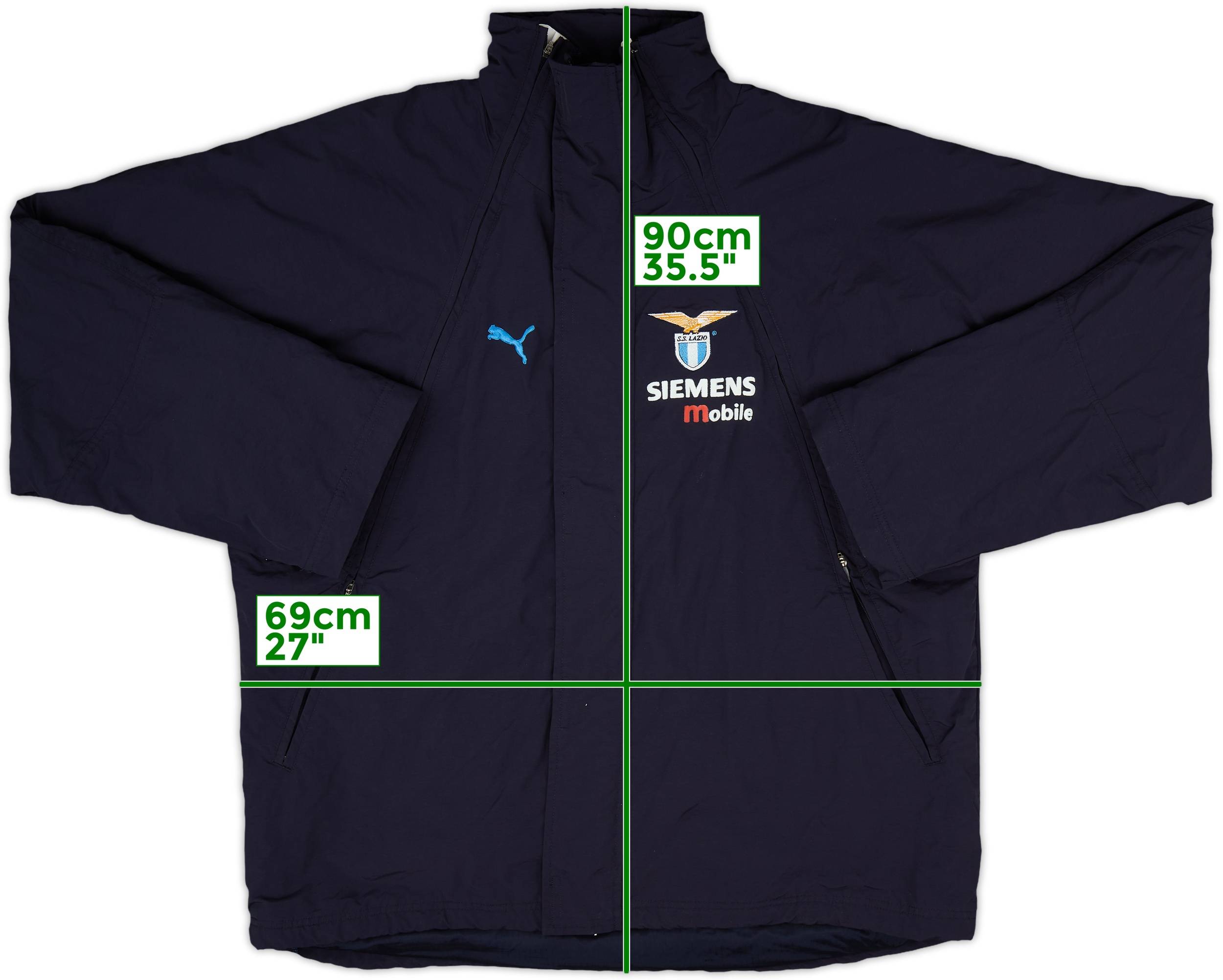 2001-02 Lazio Puma Padded Bench Coat - 7/10 - (L)