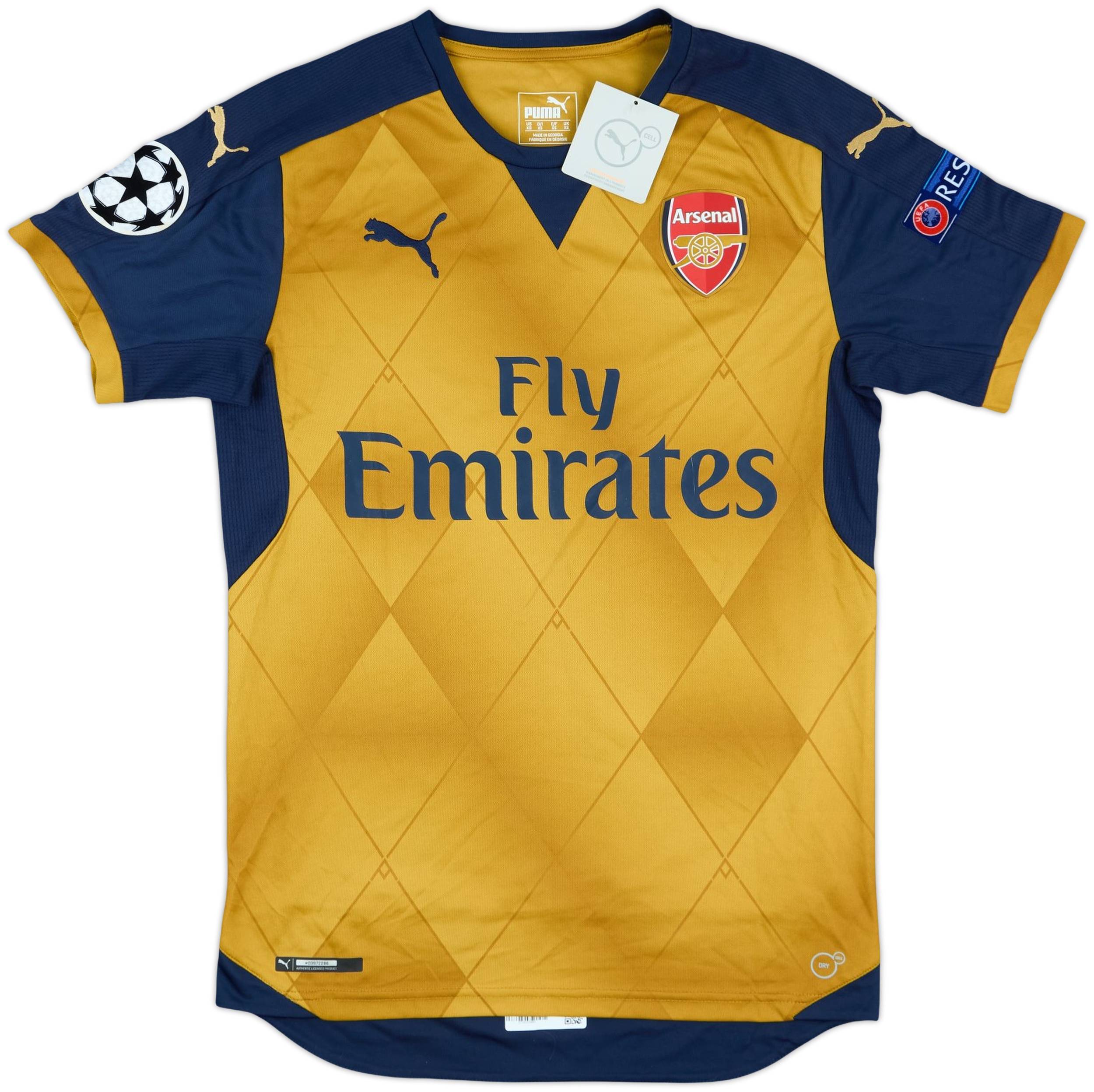2015-16 Arsenal Away Shirt Alexis #17 (XS)