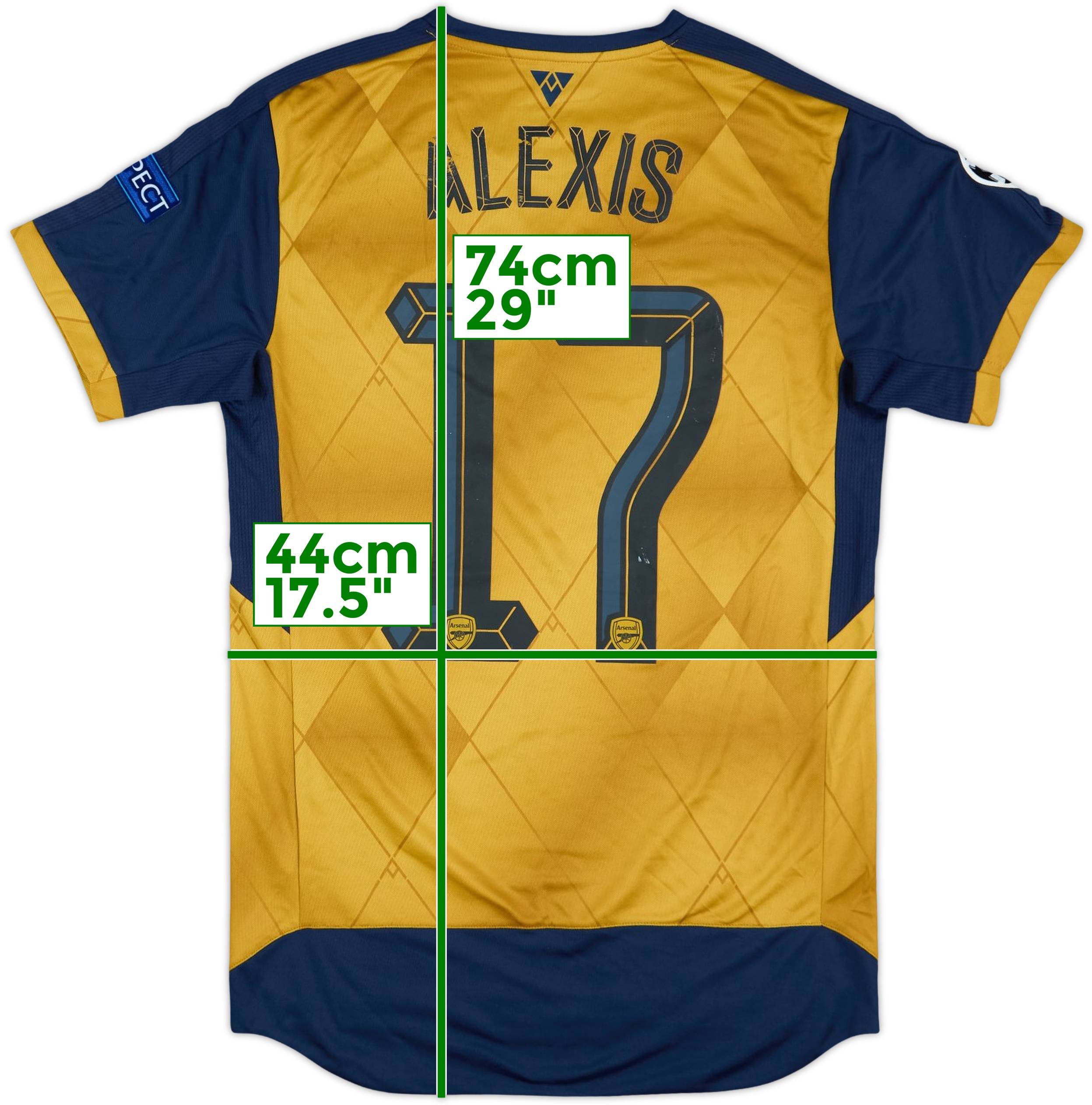 2015-16 Arsenal Away Shirt Alexis #17 (XS)