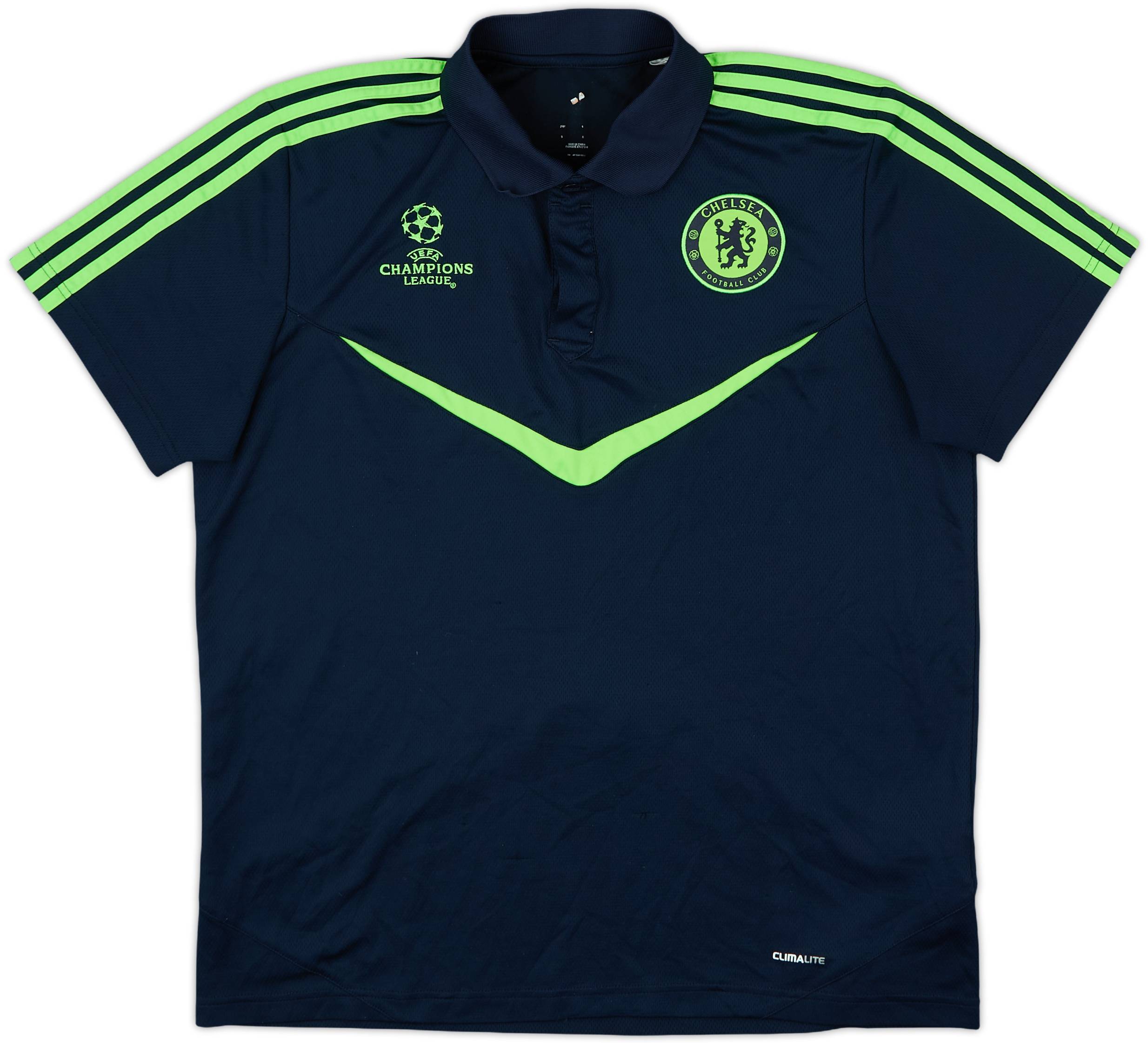 最も完璧な Chelsea 2010-11 adidas (L) - 8/10 - Shirt Polo CL ウェア
