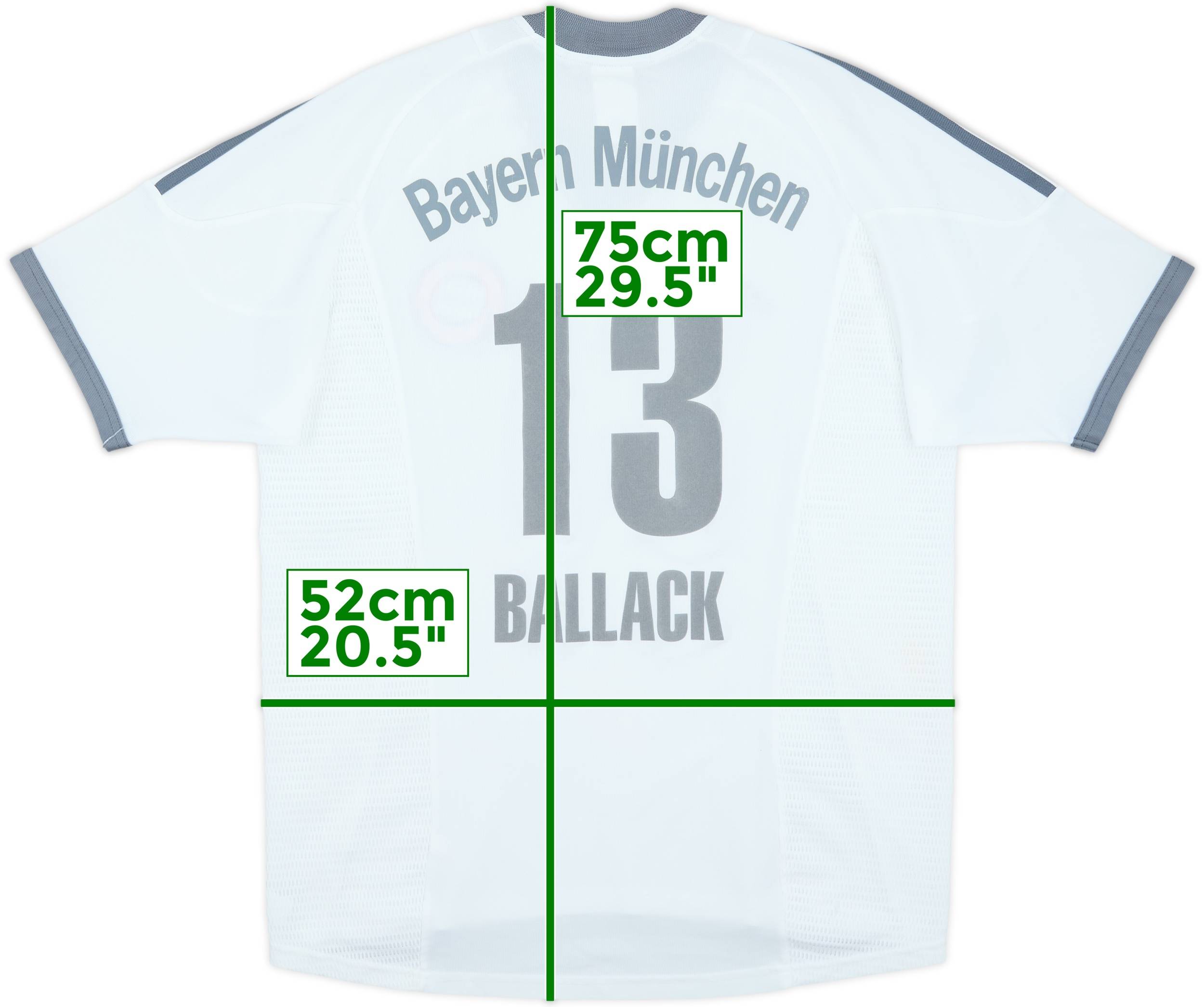 Bayern München Ballack 13 シャツ 2002-03 Bayern Munich Home Shirt Ballack #13 - 4/10 - (S)