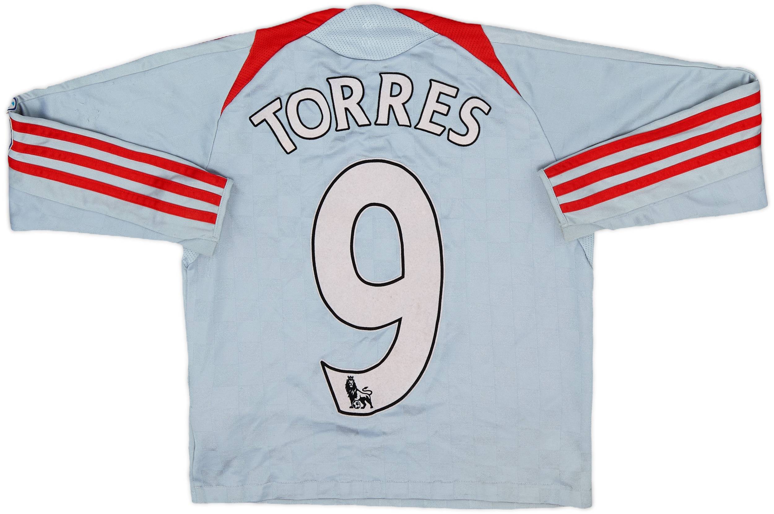 2008-09 Liverpool Away L/S Shirt & Shorts Torres #9 - 6/10