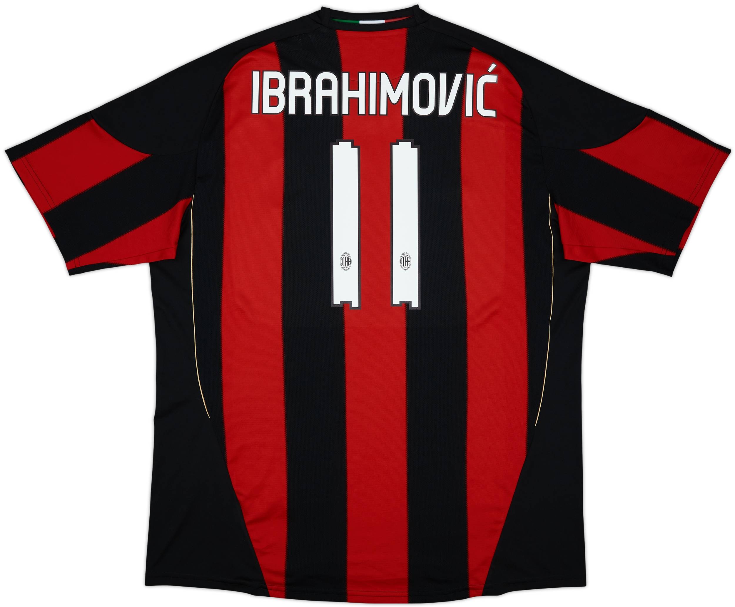 激安超特価 最大80%オフ  2010-11 AC Milan Home Shirt Ibrahimovic #11 - 9/10 - (XXL) ウェア