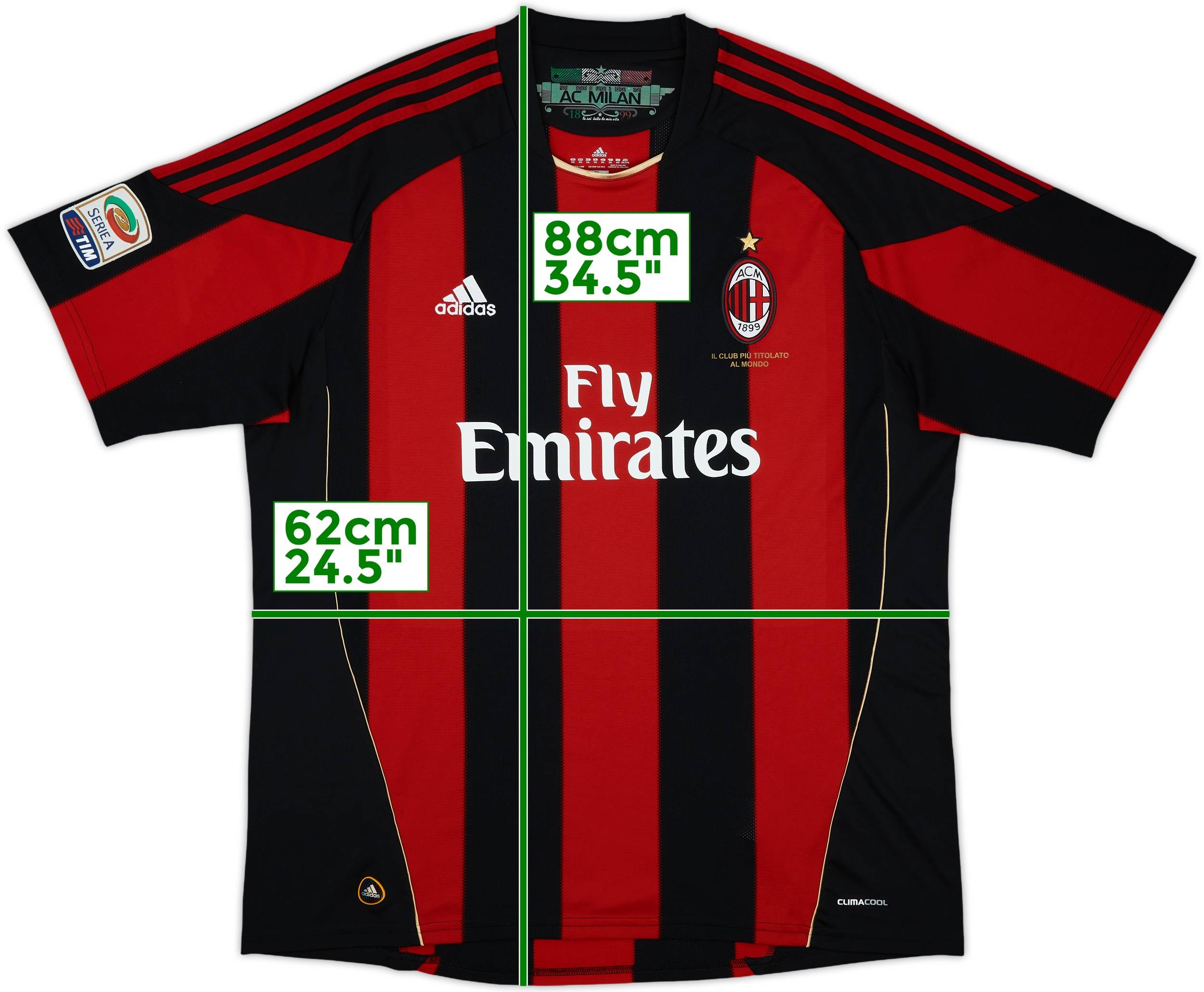 2010-11 AC Milan Third Shirt Ibrahimovic #11 - 8/10 - (M)