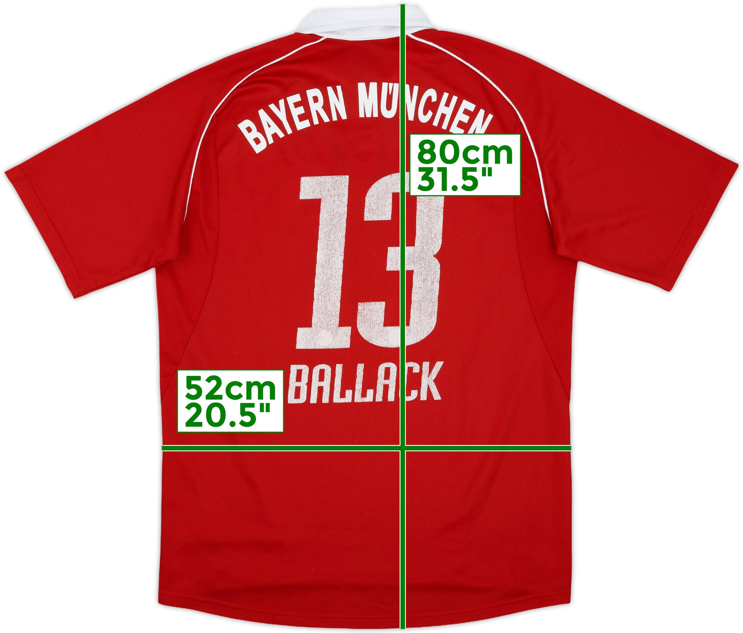 2005-06 Bayern Munich Home Shirt Ballack #13 - 5/10 - (M)
