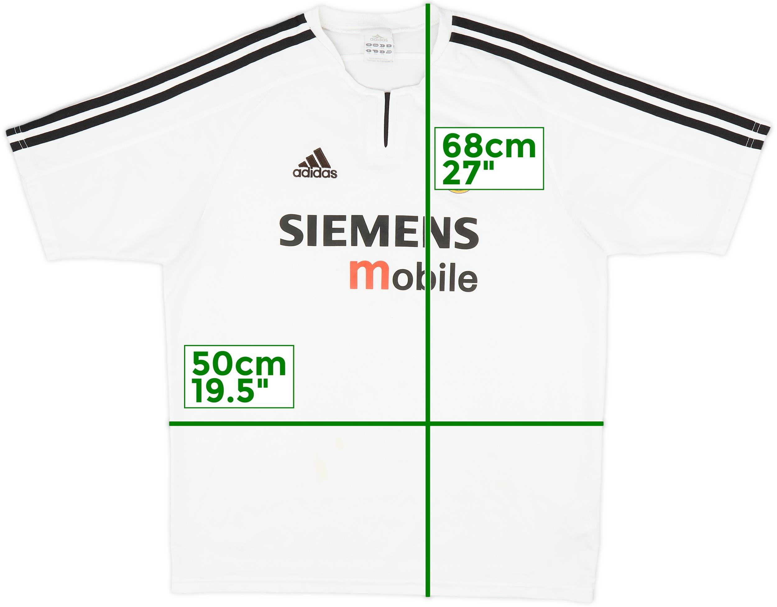 【正規品】REAL MADRID 2003/04 HOME KIT 2003-04 Real Madrid Home Shirt - 5/10 - (S)
