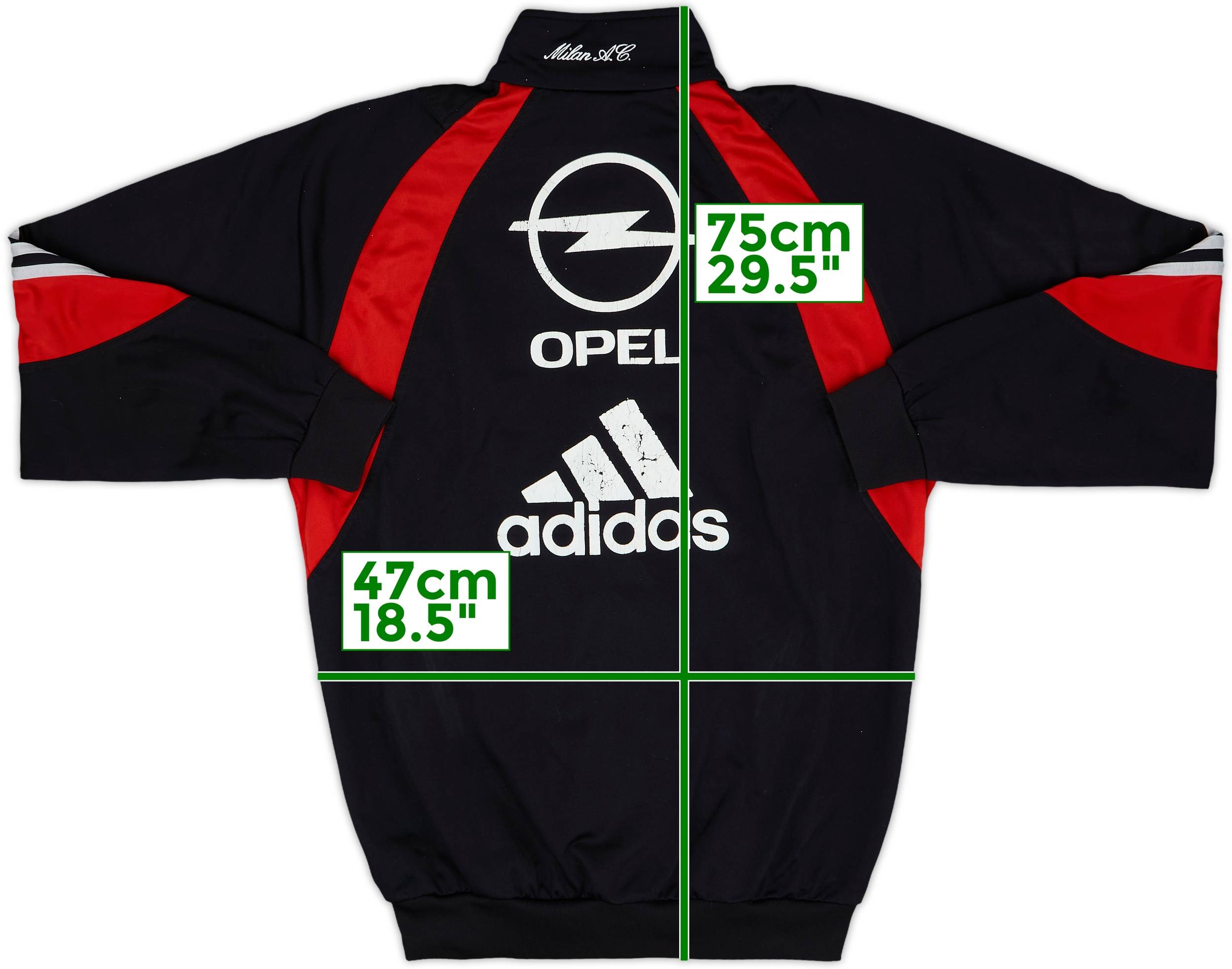 2000-01 AC Milan adidas Track Jacket - 9/10 - (XL.Boys)