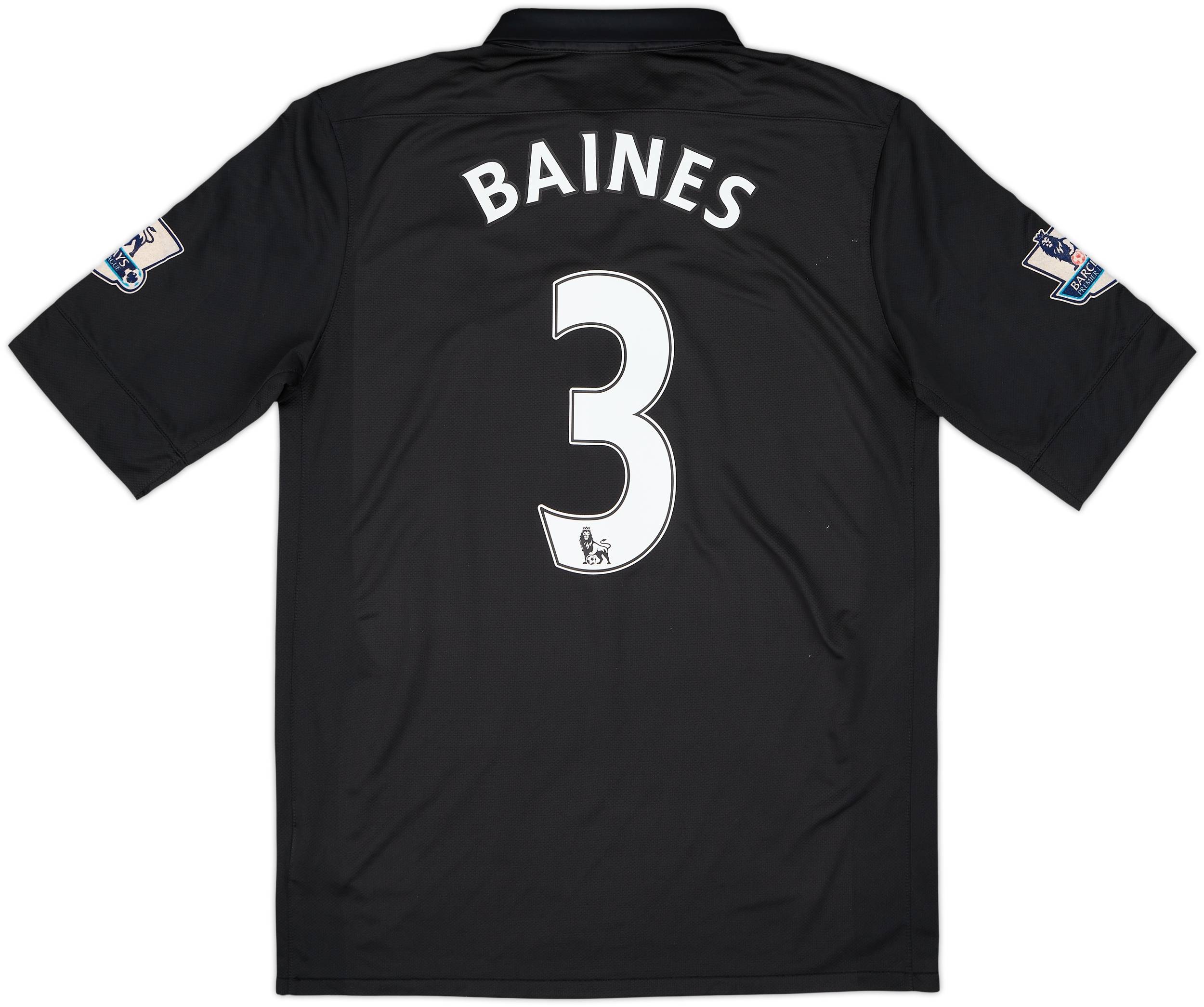 2012-13 Everton Away Shirt Baines #3 - 8/10 - (M)