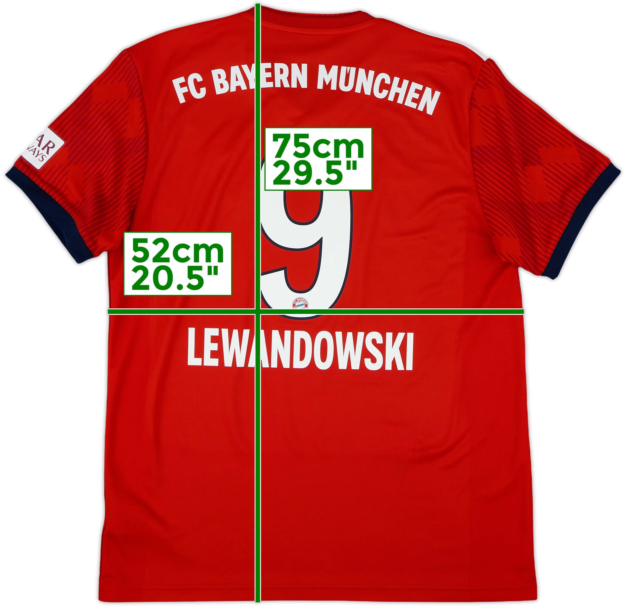 2020-21 Bayern Munich Home Shirt Lewandowski #9 - 9/10 - (M)