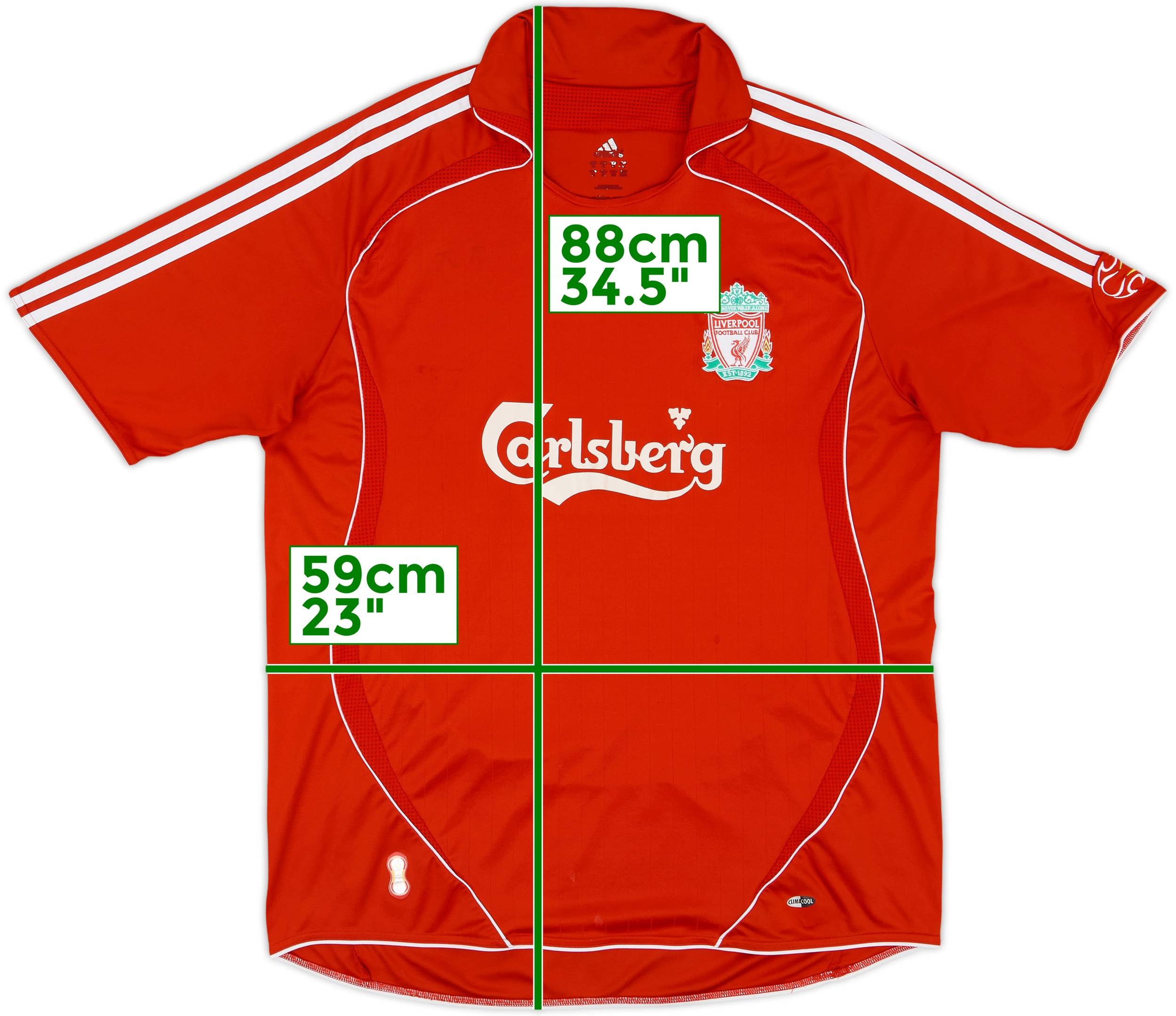 2006-08 Liverpool Home Shirt Gerrard #8 - 6/10 - (XL)