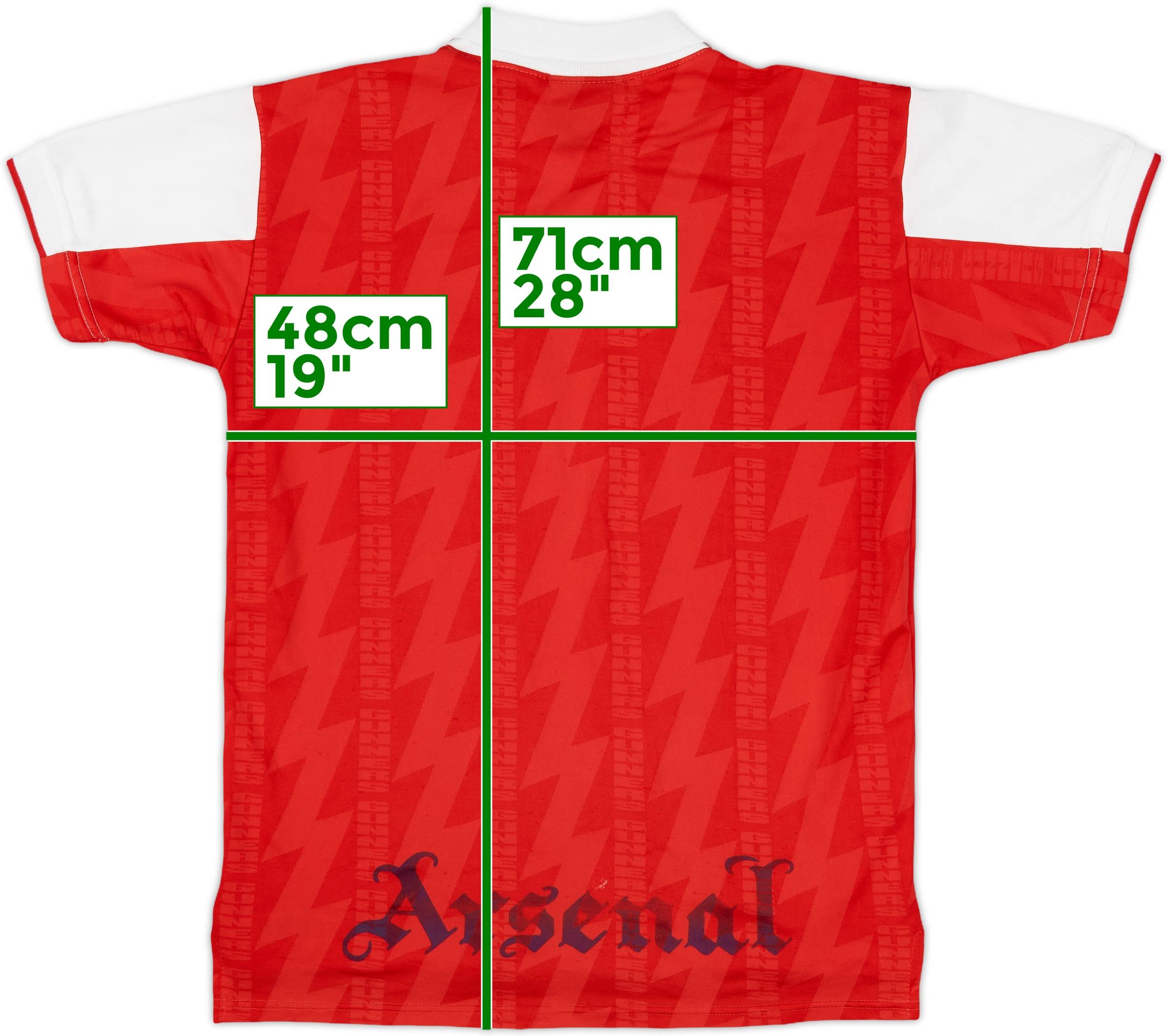 1994-96 Arsenal Home Shirt Wright #8 - 6/10 - (M)