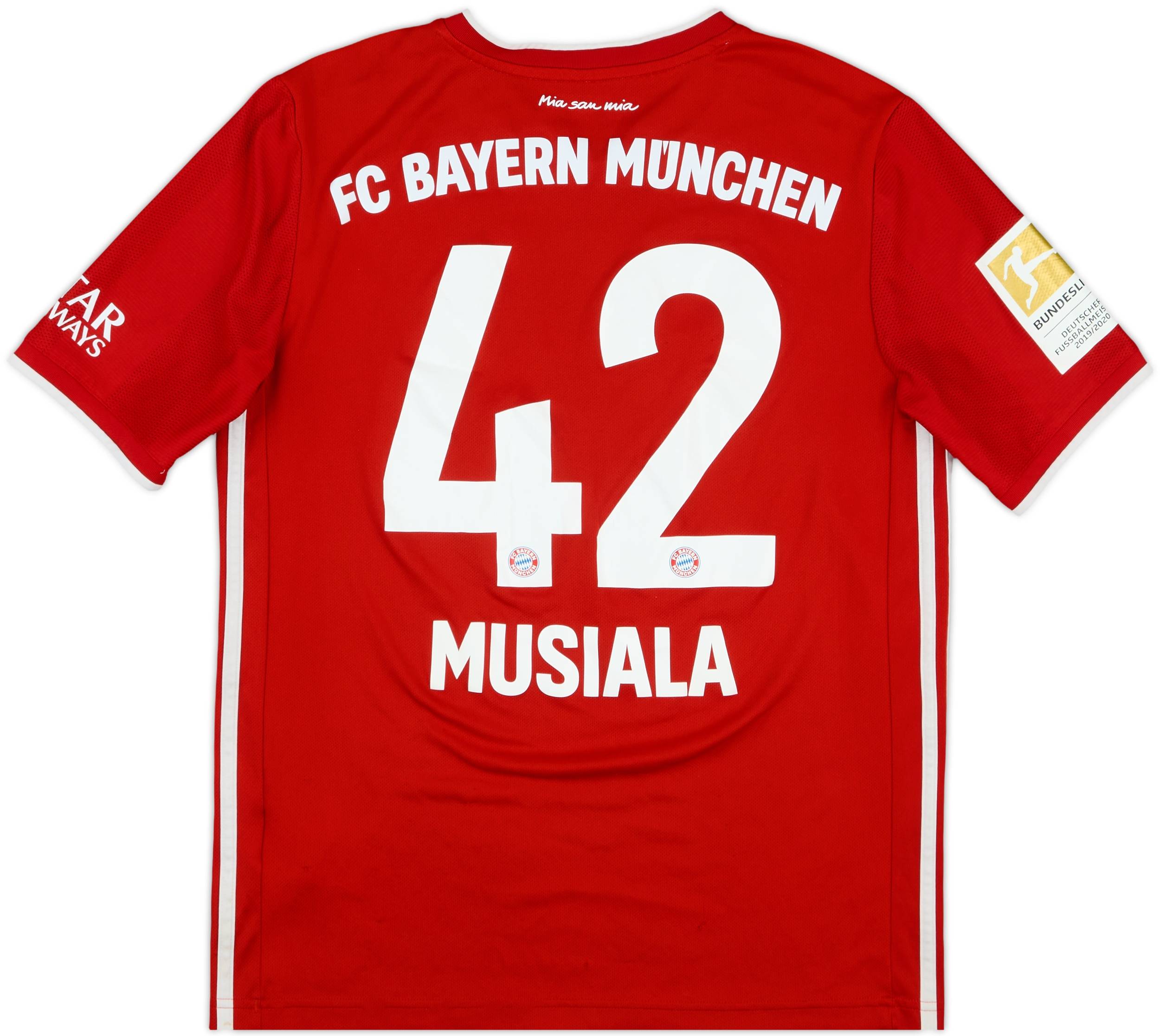 2020-21 Bayern Munich Home Shirt Musiala #42 - 6/10 - (XL.Boys)