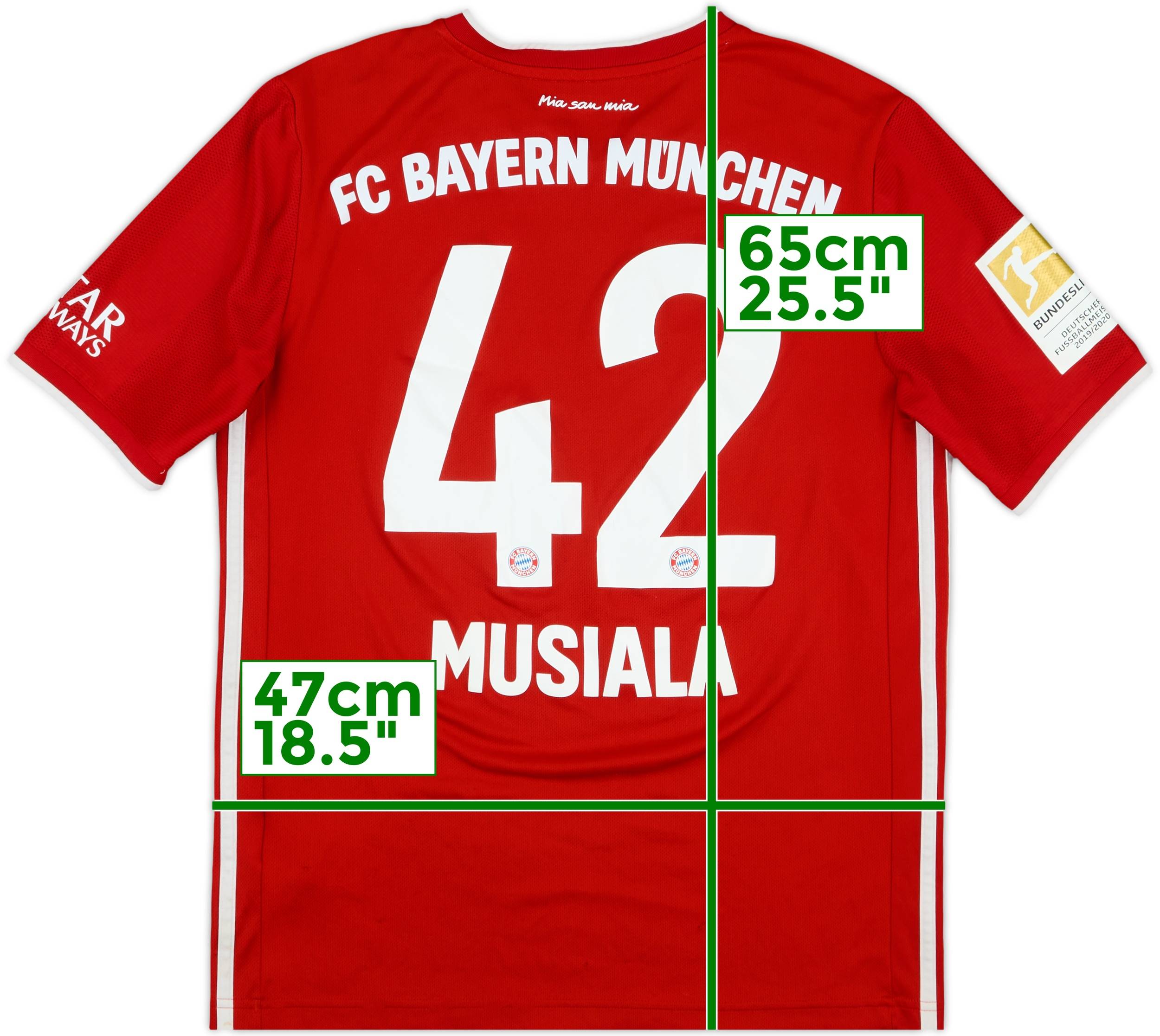 2020-21 Bayern Munich Home Shirt Musiala #42 - 6/10 - (XL.Boys)