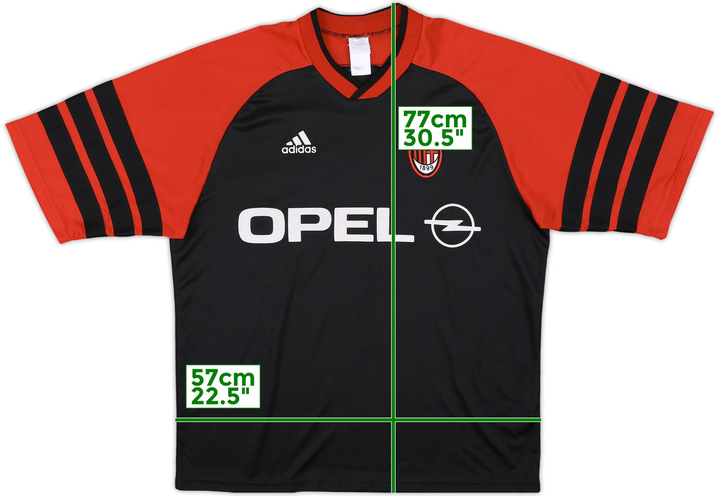 1998-99 AC Milan adidas Training Shirt - 8/10 - (XL)