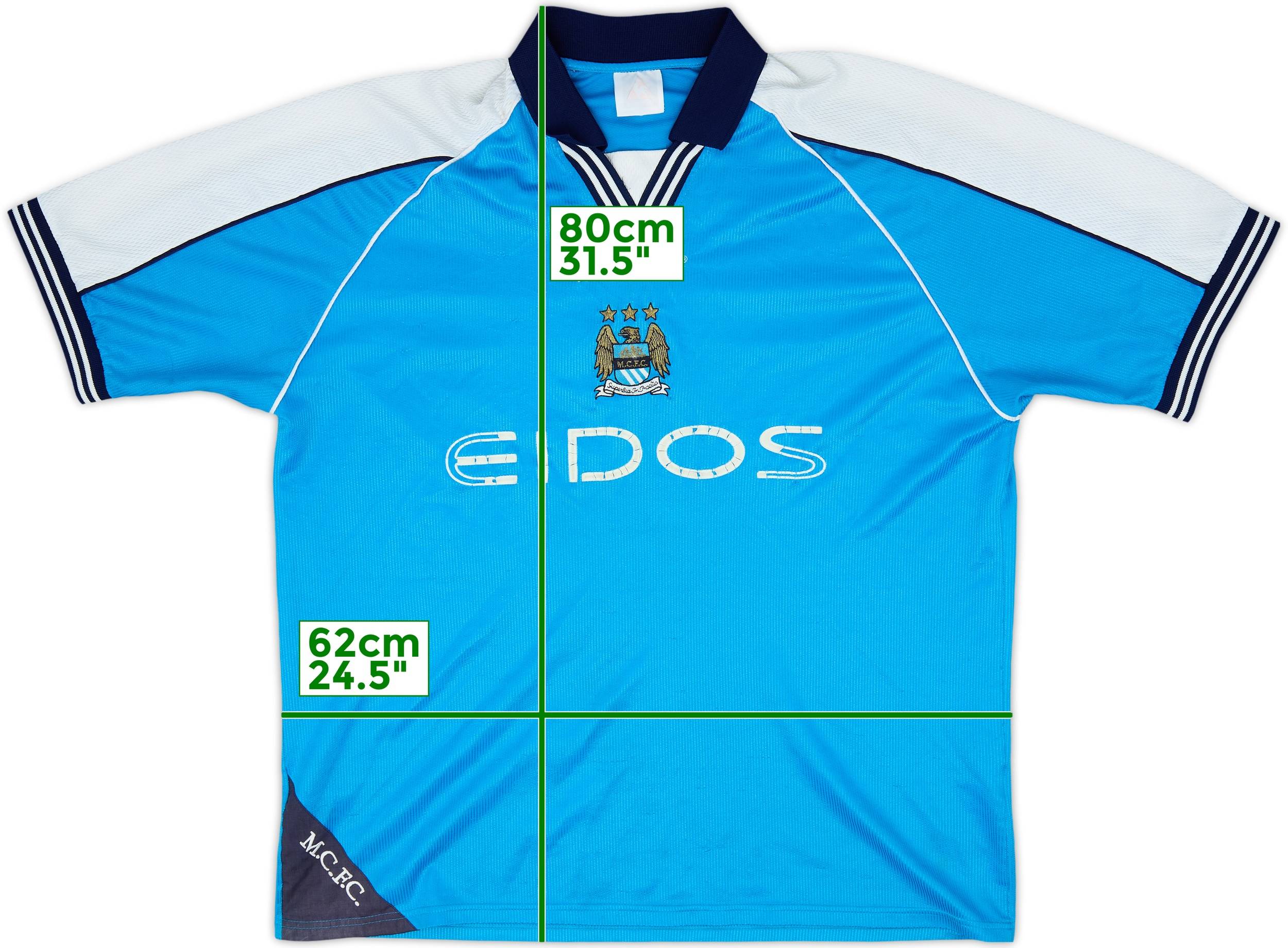 1999-01 Manchester City Home Shirt - 4/10 - (XXL)