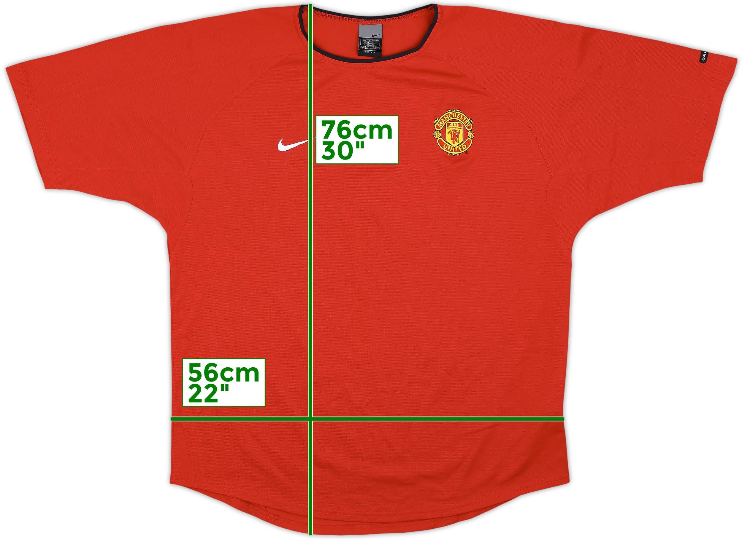 2002-03 Manchester United Nike Training Shirt - 10/10 - (L)