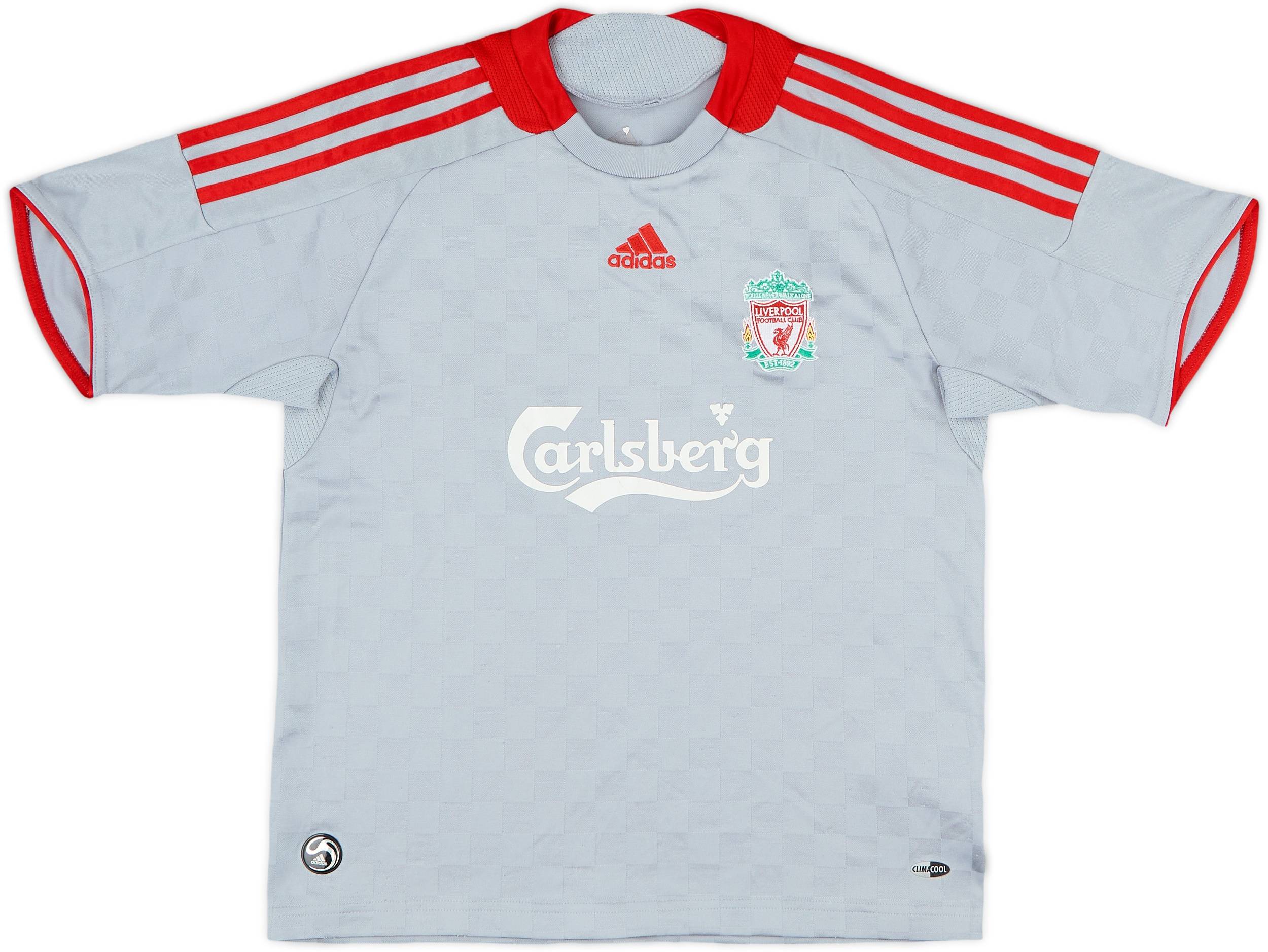 2008-09 Liverpool Away Shirt Gerrard #8 - 6/10 - (M.Boys)