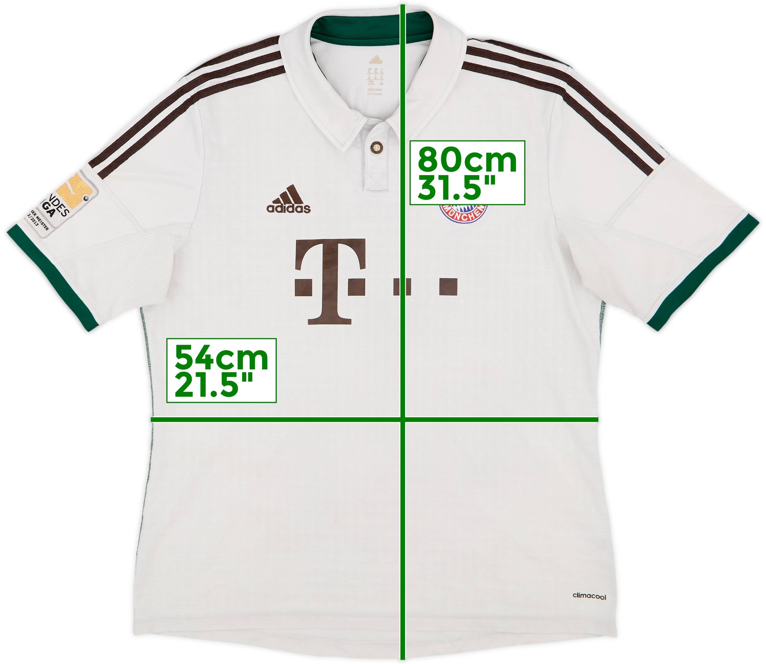 14/15 adidas × BAYERN Away Game Shirts 2014-15 Bayern Munich Away Shirt - 3/10 - (XXL)