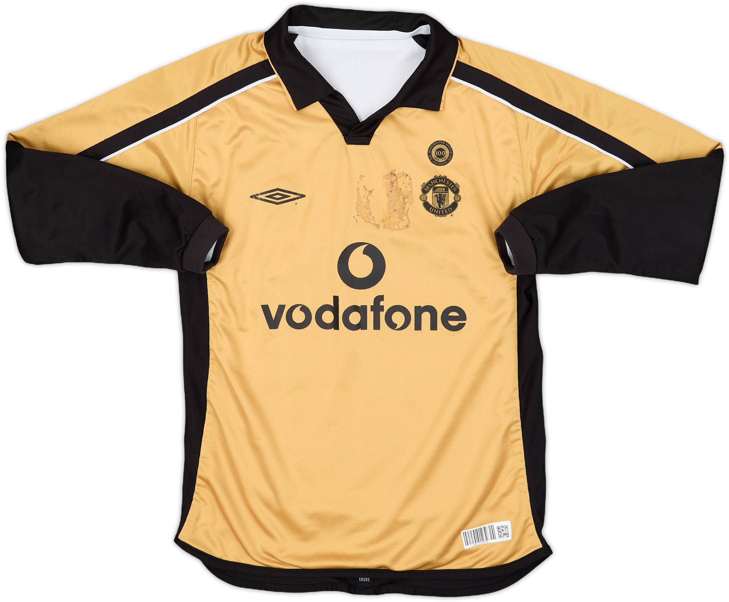 2001-02 Manchester United Centenary Away/Third L/S Shirt - 5/10