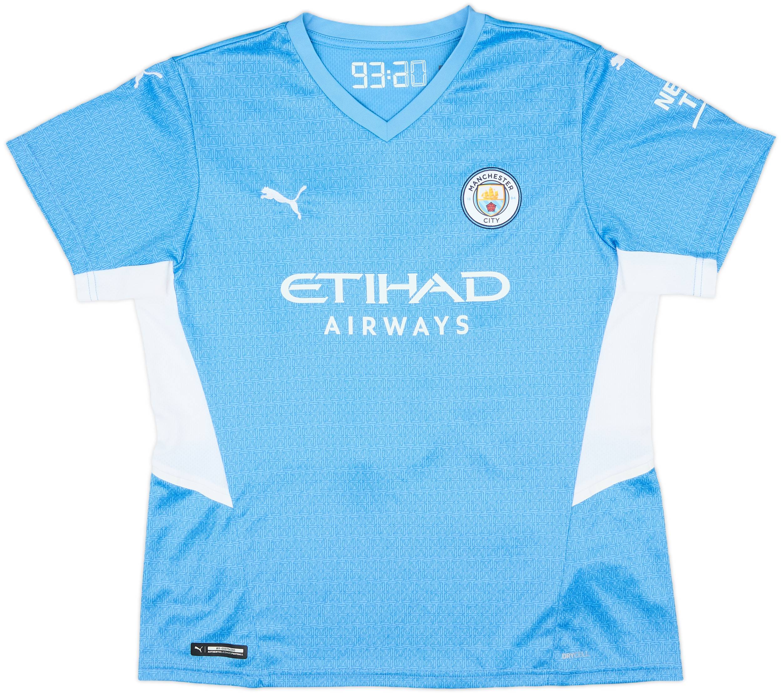 2021-22 Manchester City Home Shirt Grealish #10 - 9/10