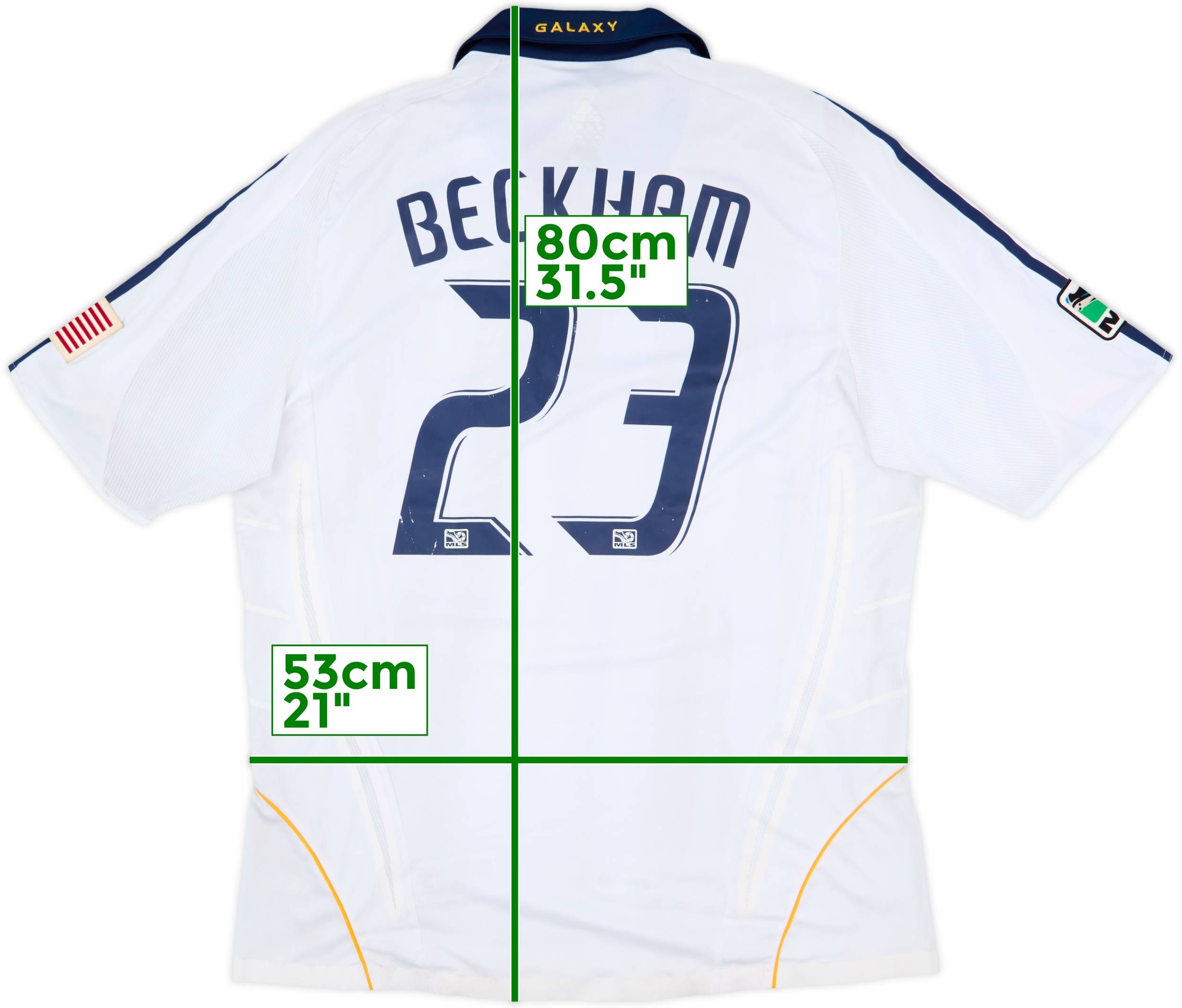 2008-09 LA Galaxy Authentic Home Shirt Beckham #23 (XL)