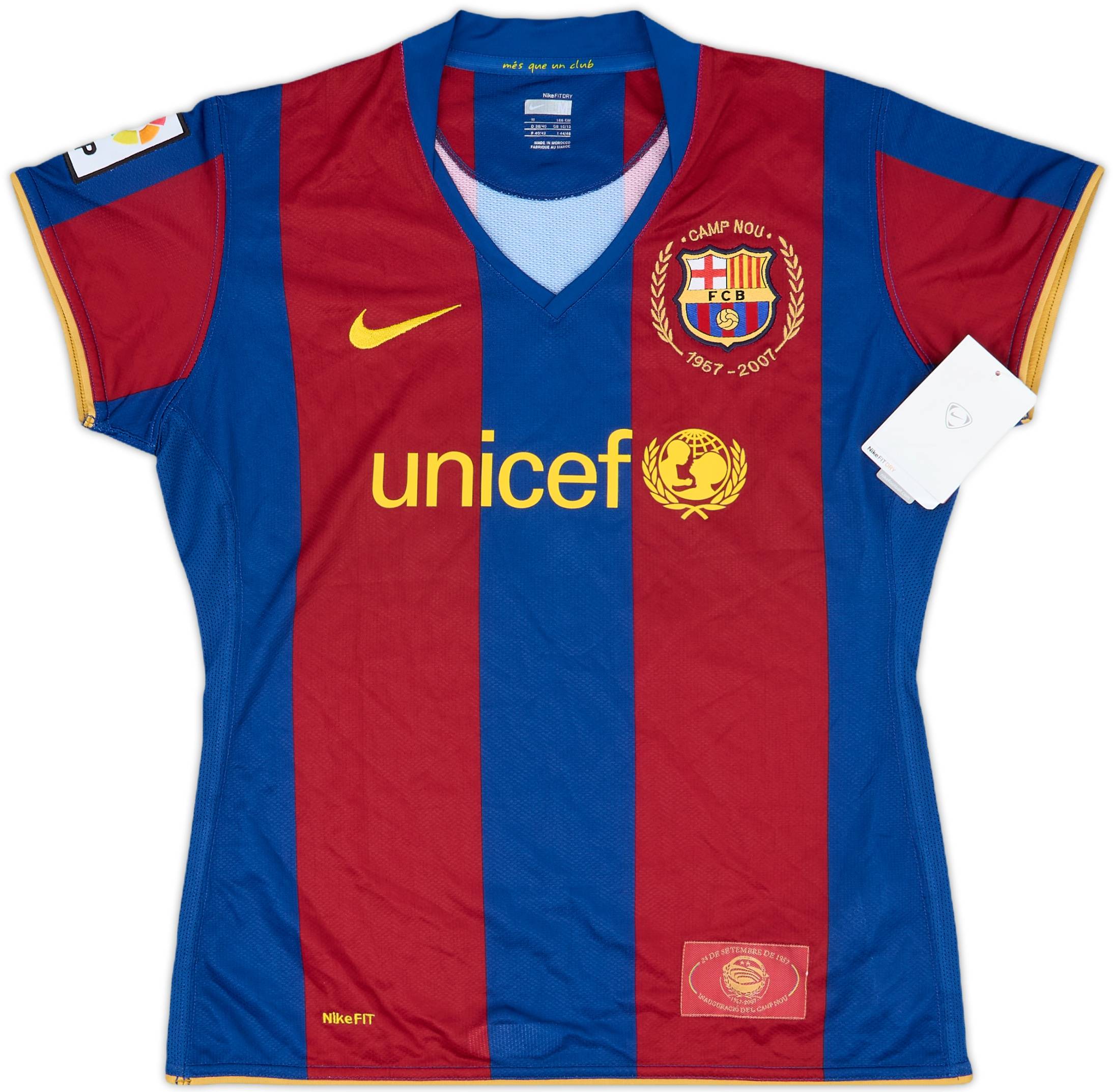 2007-08 Barcelona Home Shirt Messi #19 - 7/10 - (S)
