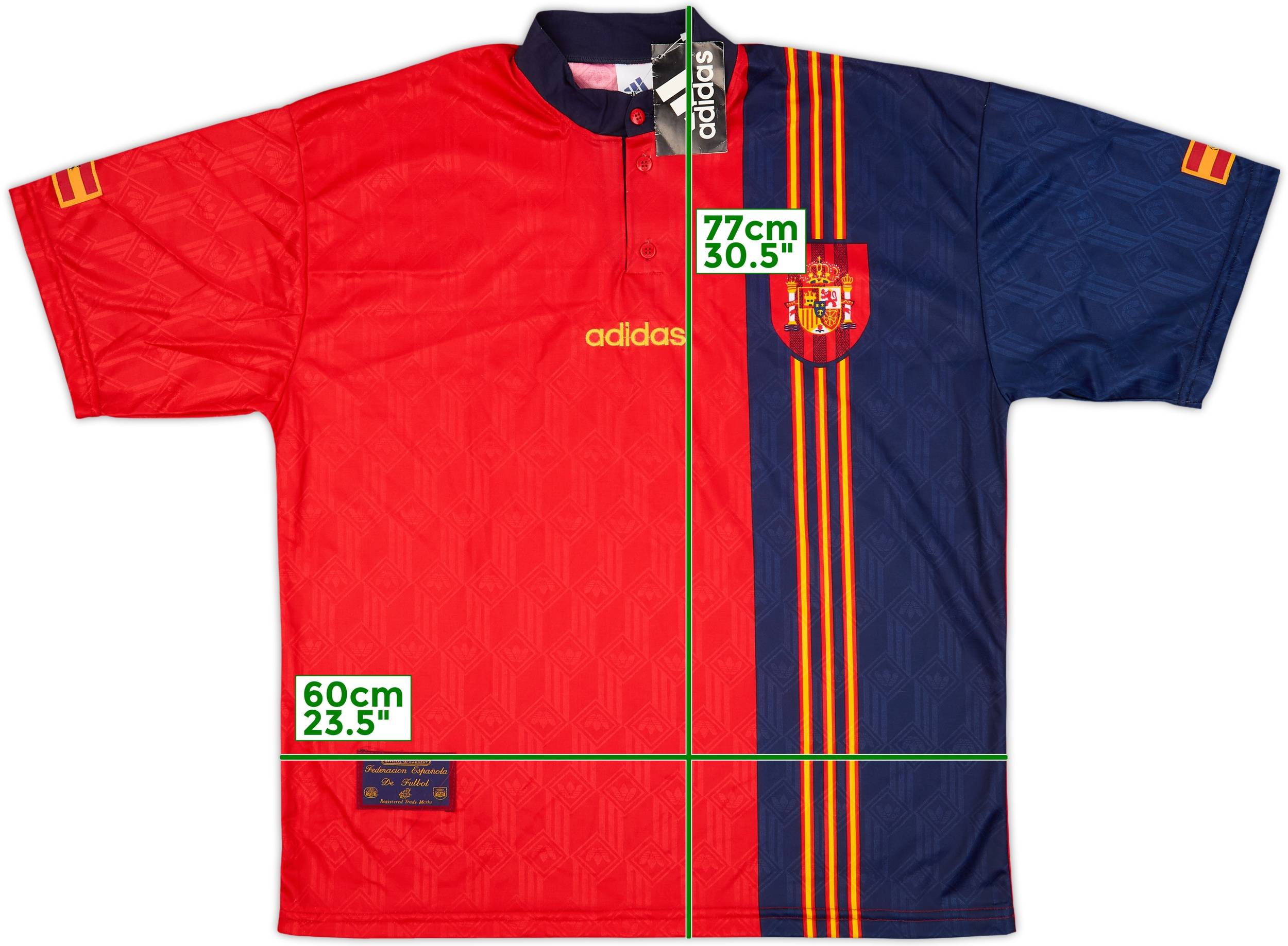 1996-98 Spain Home Shirt (XL)