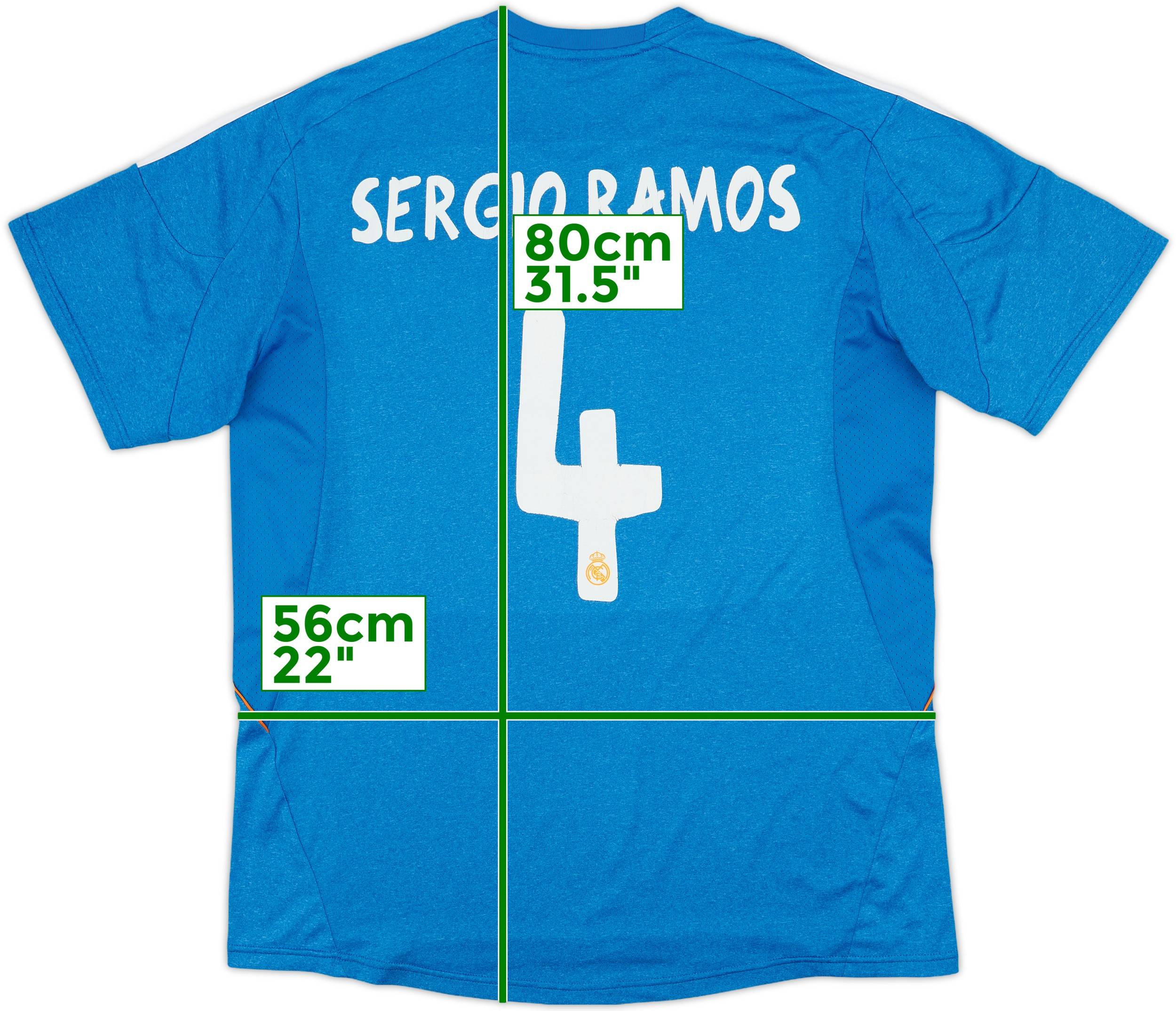 2017-18 Real Madrid Away Shirt Sergio Ramos #4 - 5/10 - (M)