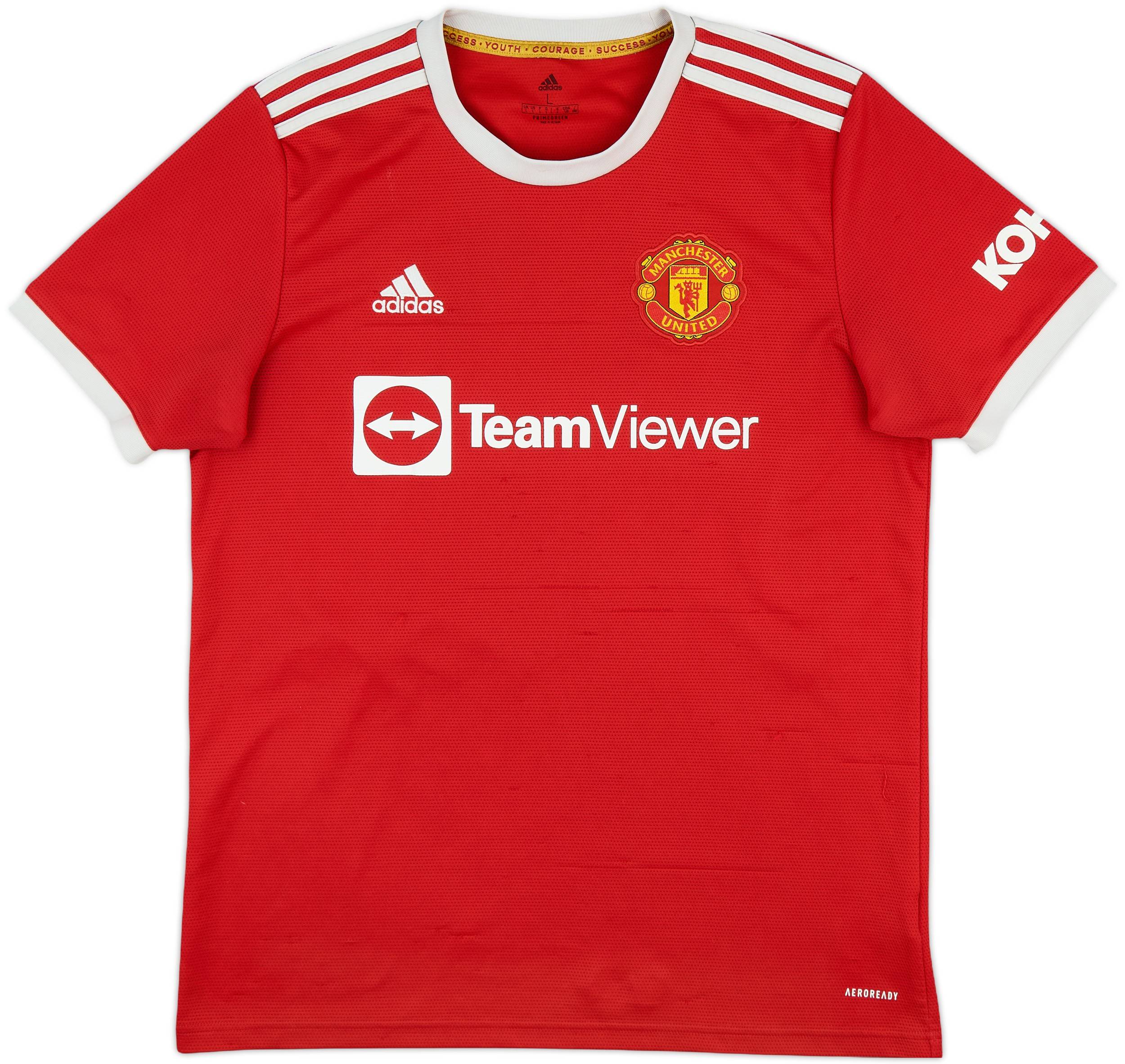 2021-22 Manchester United Home Shirt Ronaldo #7 - 8/10 - (L)