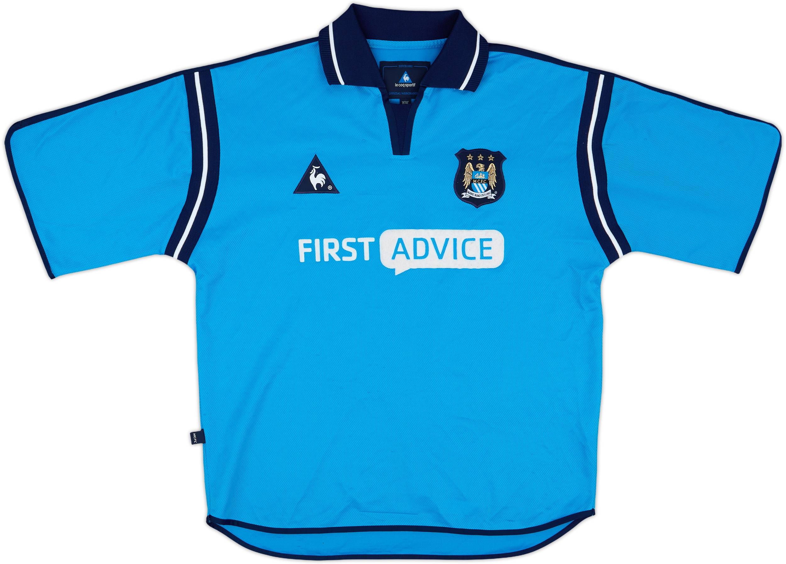 2002-03 Manchester City Home Shirt Goater #10 - 8/10 - (M)