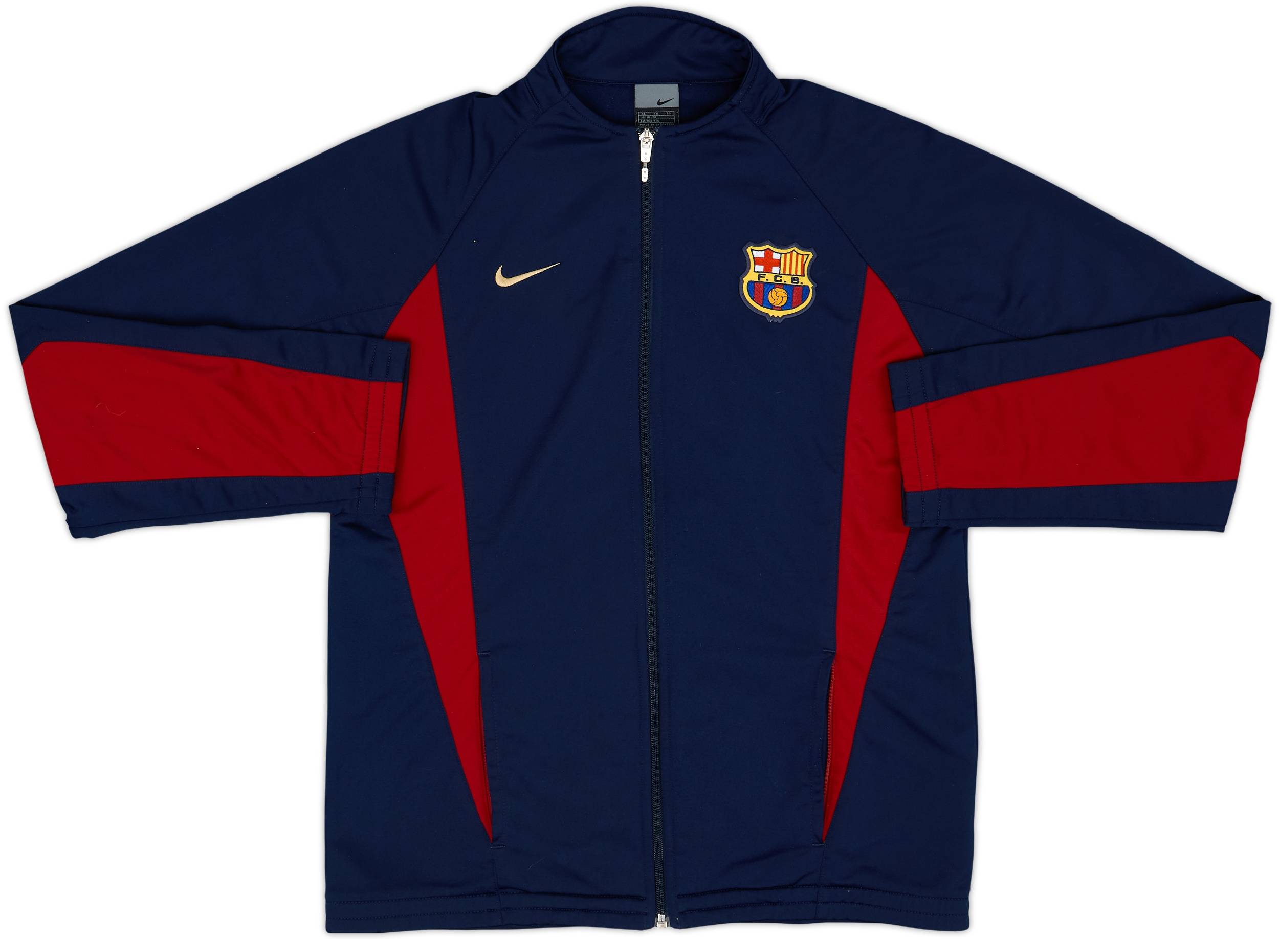 絶妙なデザイン 2002-03 Barcelona Nike Track Jacket - 9/10 - (XL.Boys) ウェア