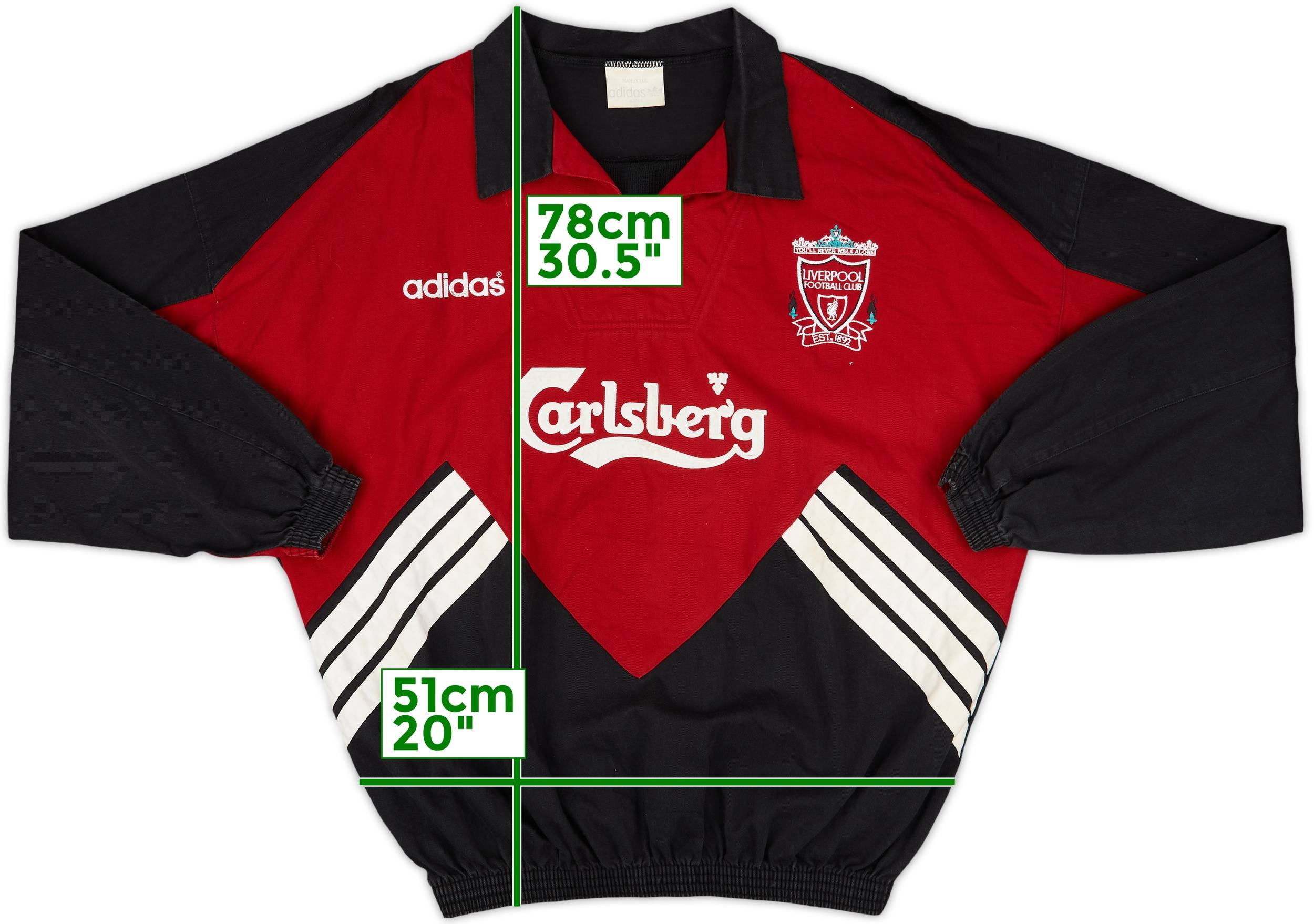 【2025年新作】 Top Drill adidas Liverpool 1993-95 - (L) - 10/10 ウェア