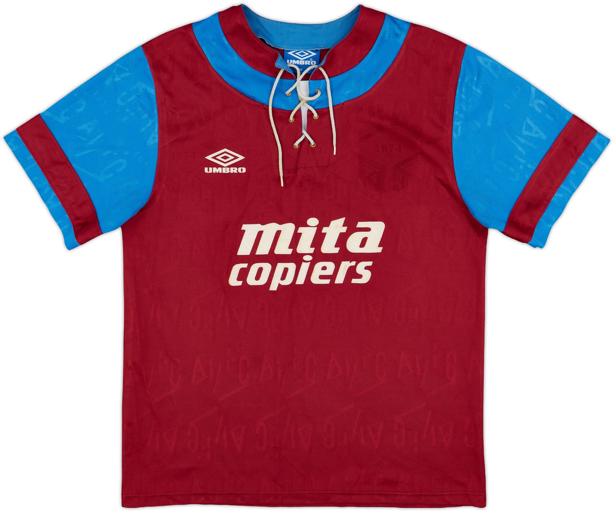 【正規1992-93 Umbro Aston Villa home shirt】 4dfb541f5319d8d11530d65ef948a9
