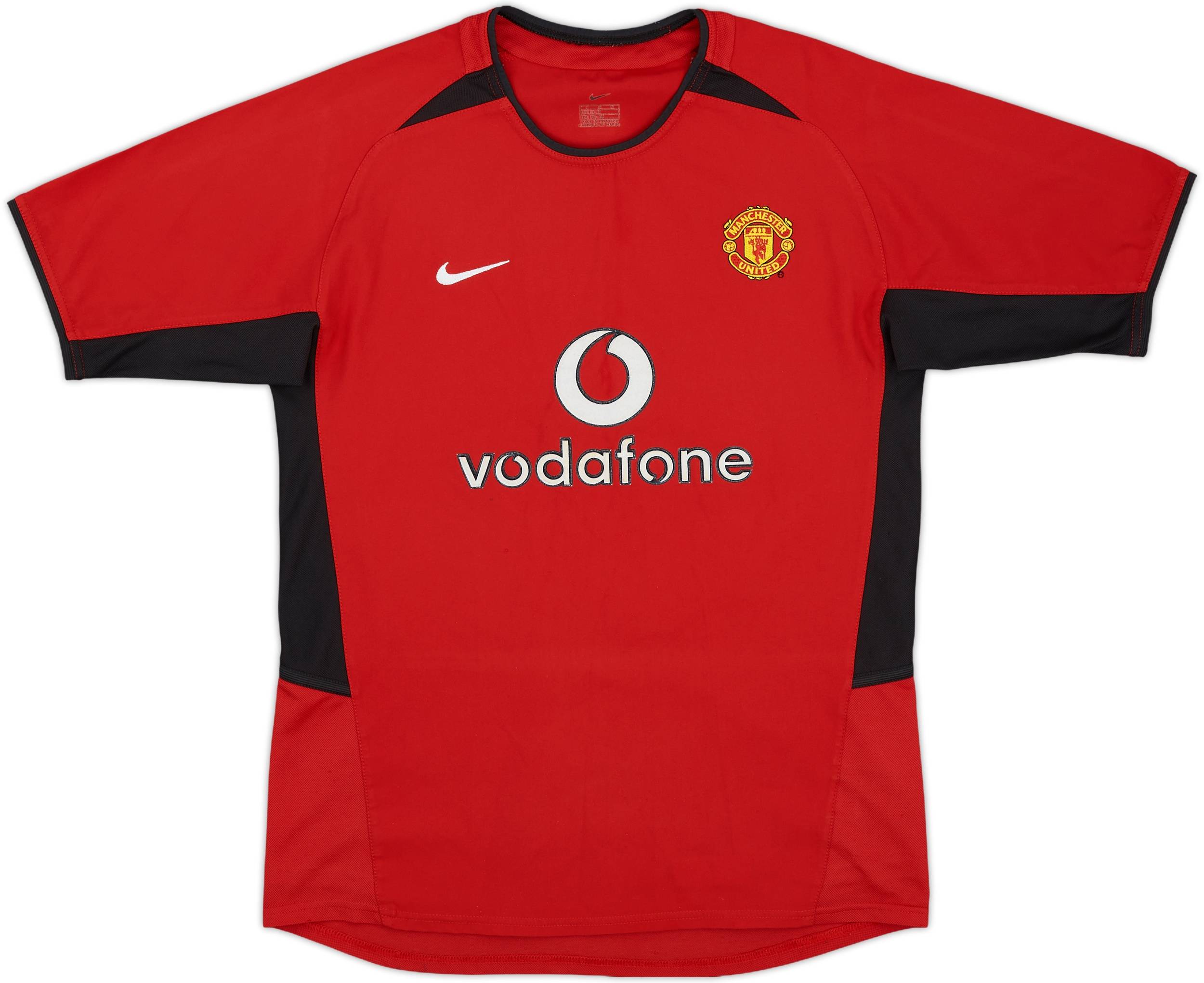 20-60代 人気ファッションブランド 2002-04 Manchester United Home Shirt - 8/10 - (L.Boys) ウェア