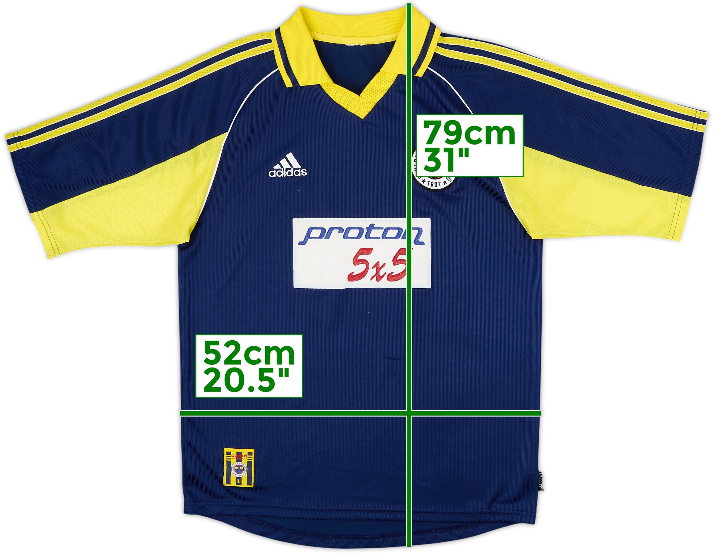 ウェア 1999/00 - Fenerbahce away jersey No.10 1999-00 Fenerbahce Away Shirt - 8/10 - (M/L)