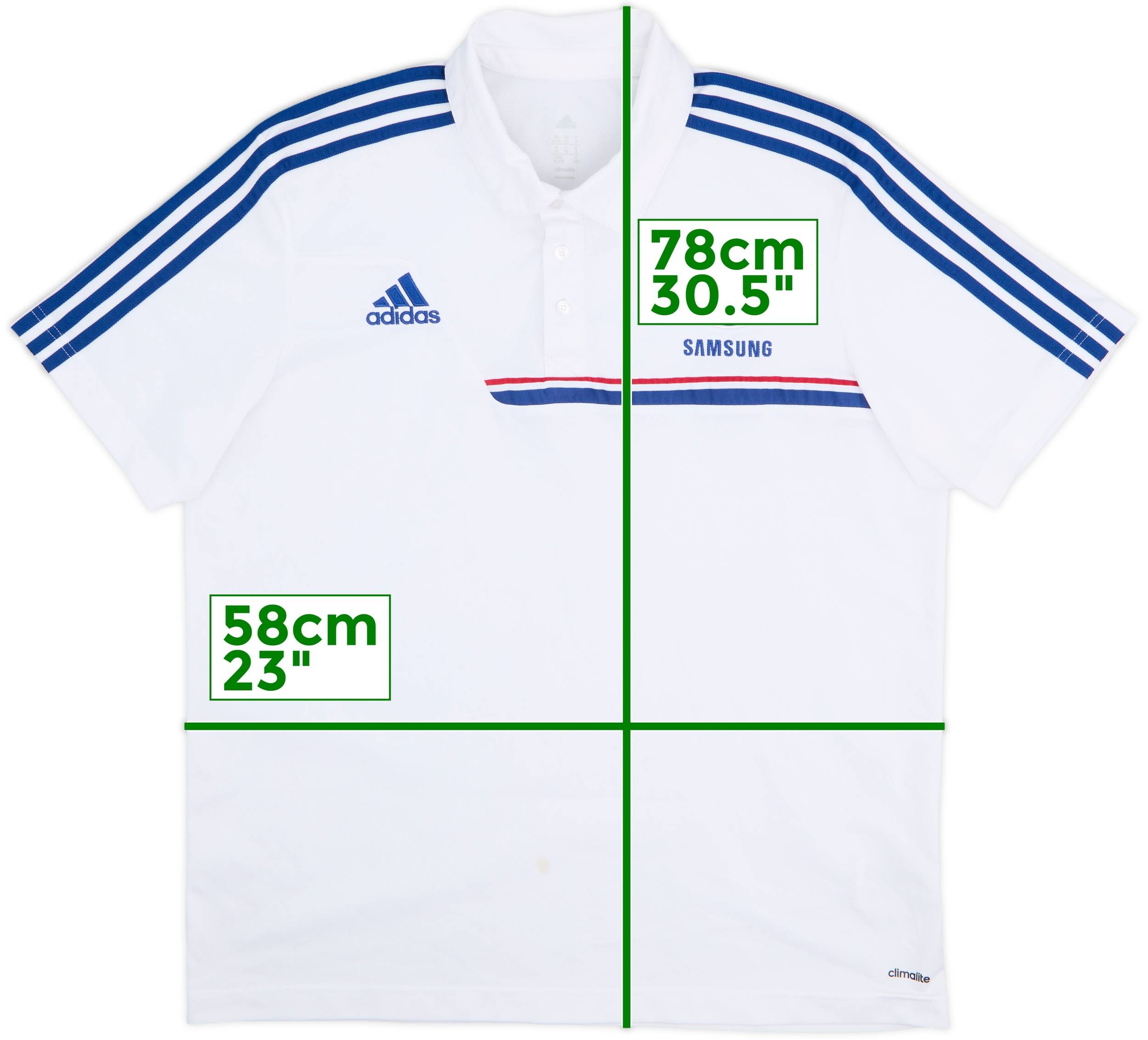 2013-14 Chelsea adidas Polo Shirt - 9/10 - (XXL)