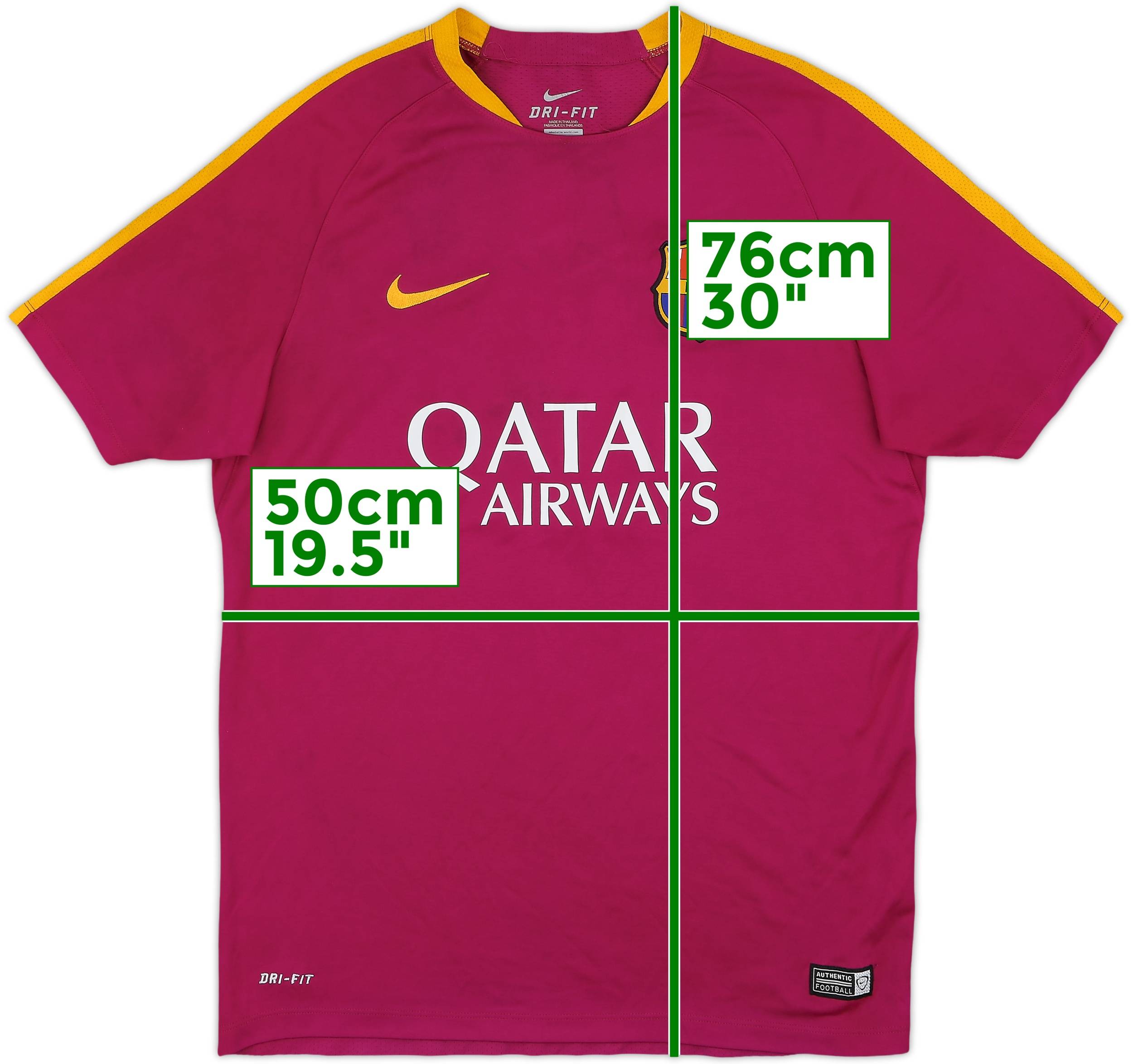 2016-17 Barcelona Nike Training Shirt - 8/10 - (L)