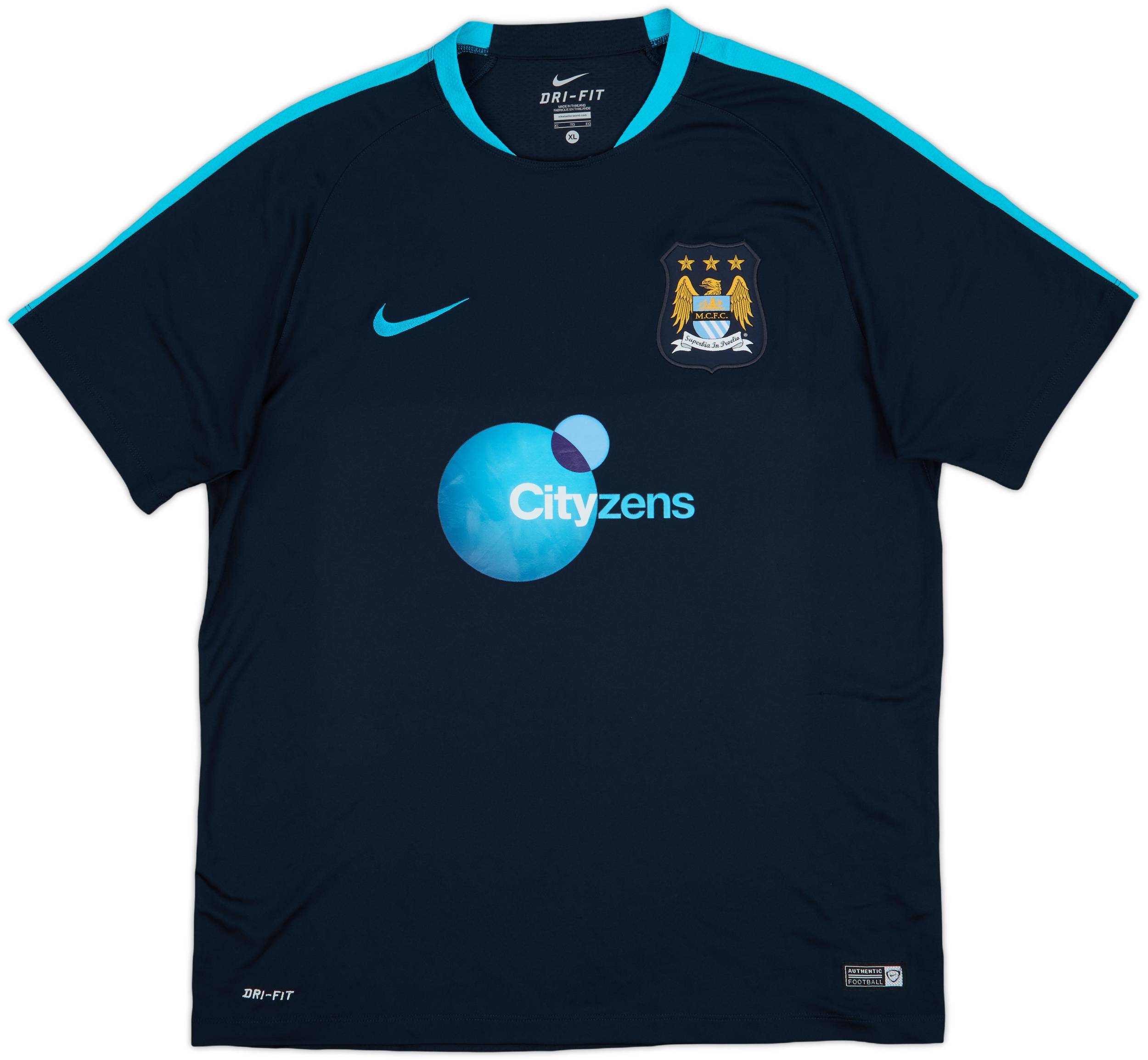 2015-16 Manchester City Nike Training Shirt - 8/10 - (XL)
