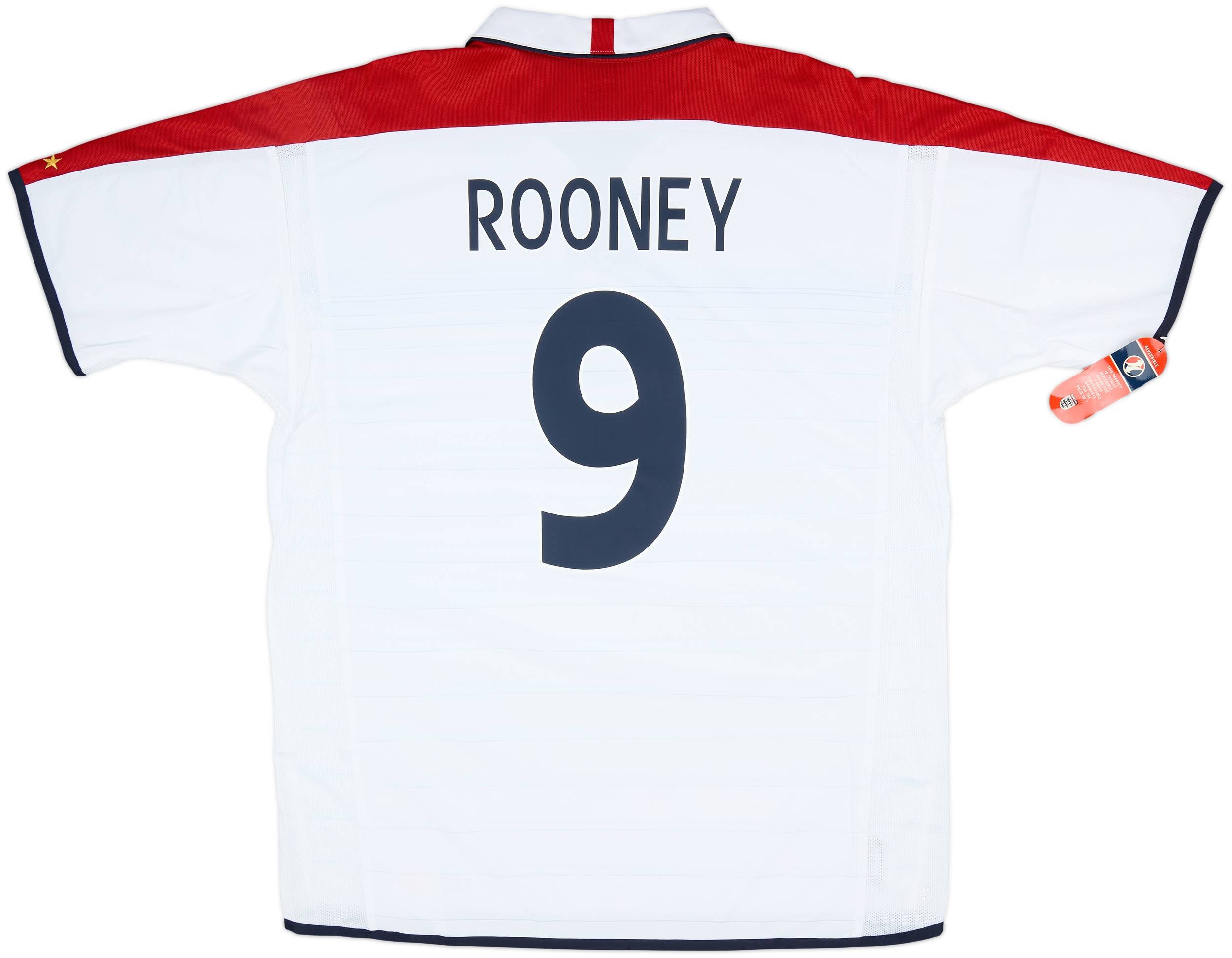 2003-05 England Home Shirt Rooney #9 (XL)