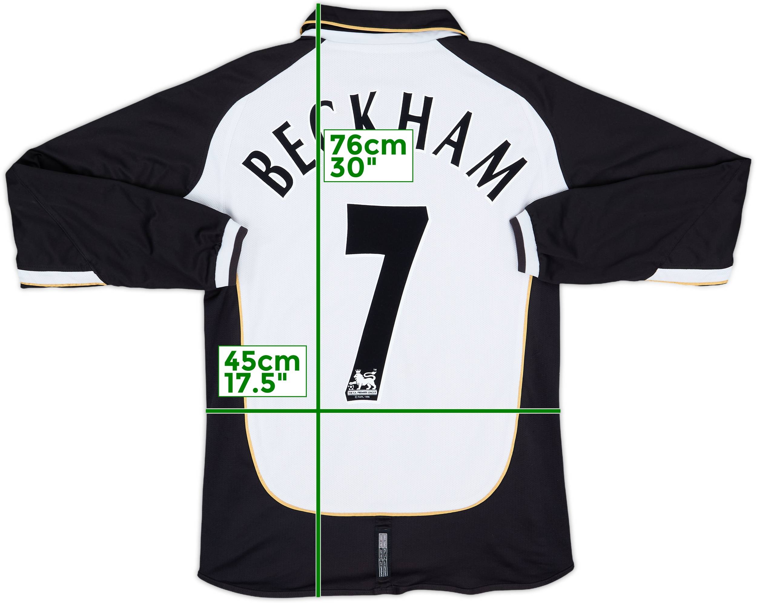 2001-02 Manchester United Centenary Away/Third L/S Shirt Beckham