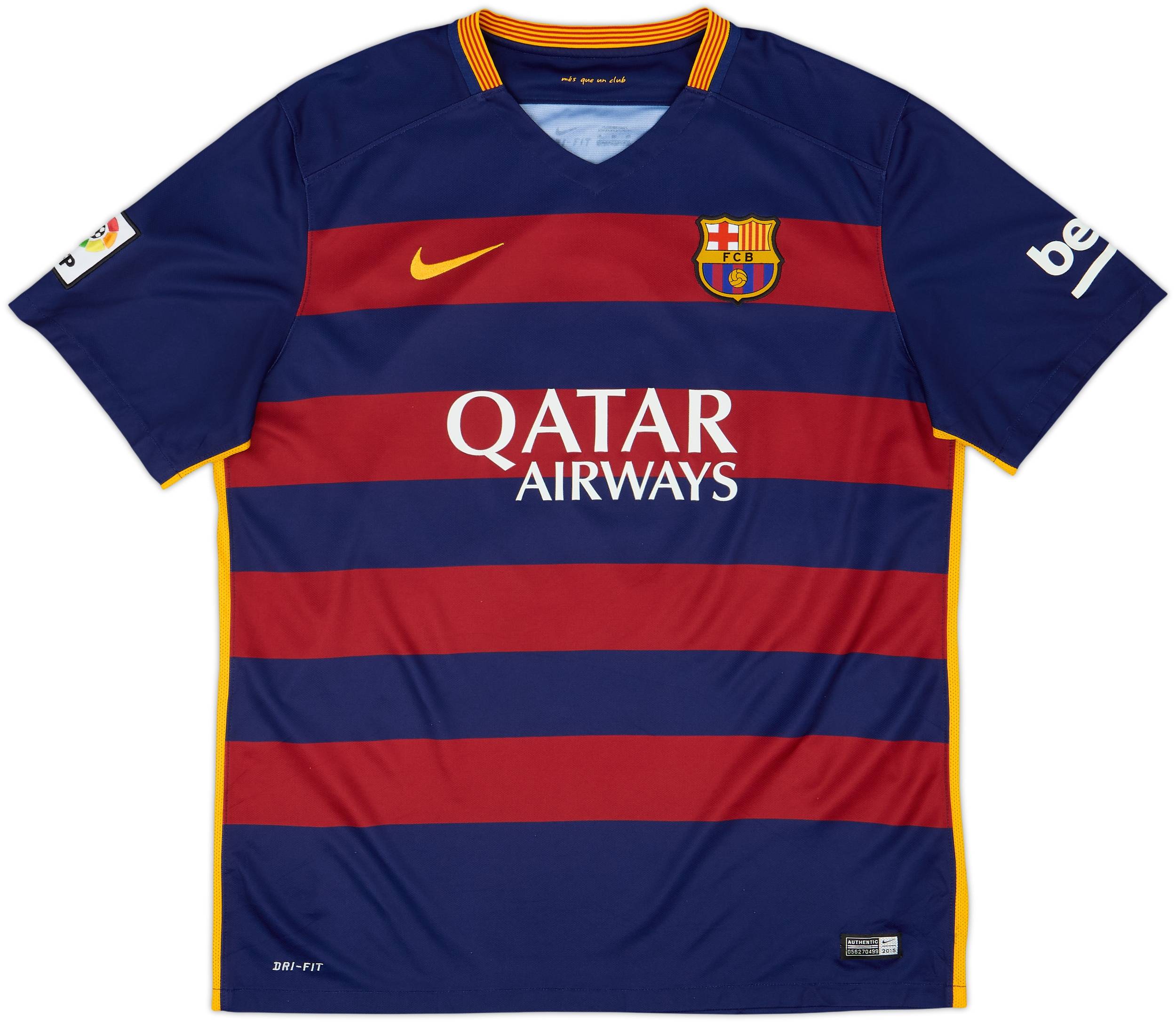 2015-16 Barcelona Home Shirt Neymar #11 - 4/10 - (XL)