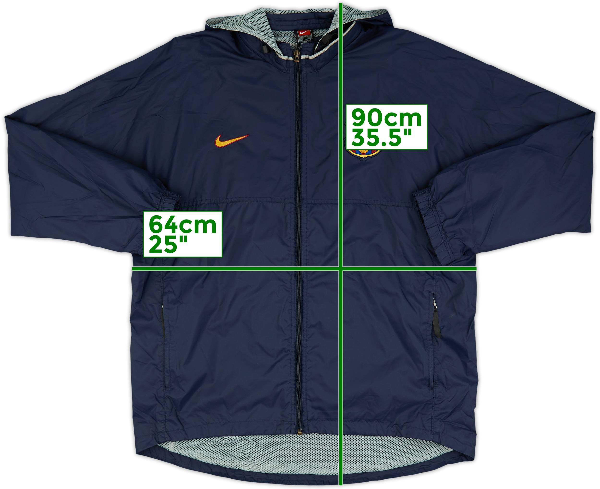 2000-01 Barcelona Nike Hooded Track Jacket - 5/10 - (L)